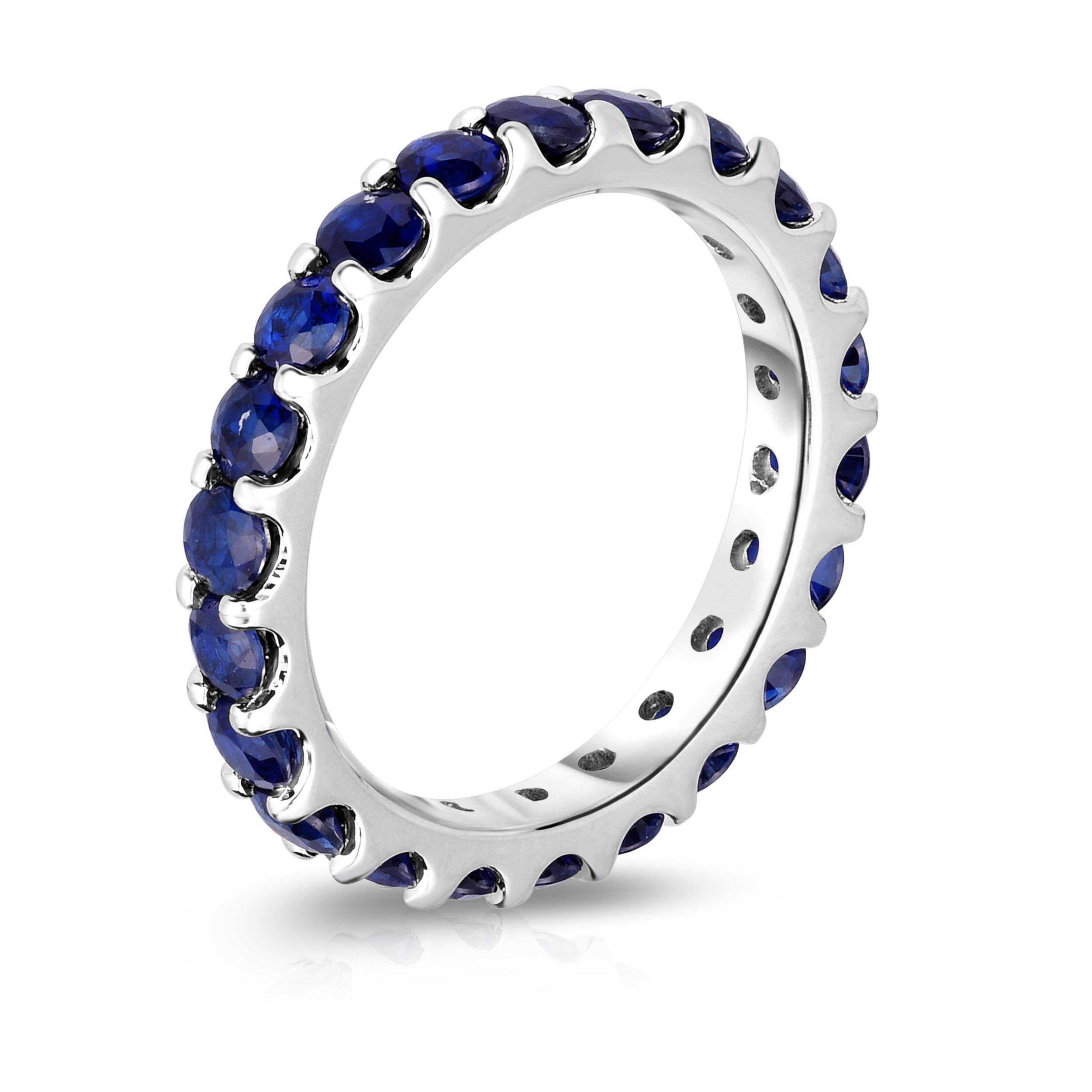 2.50Ct Sapphire Eternity Ring in 14K Gold