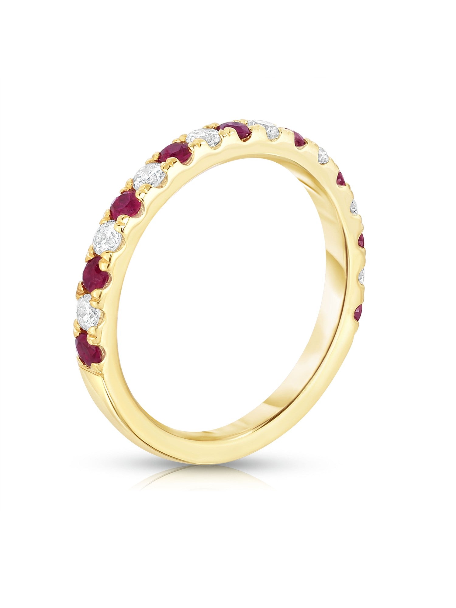 Ruby & 0.30Ct Diamond Ring in 14K Gold
