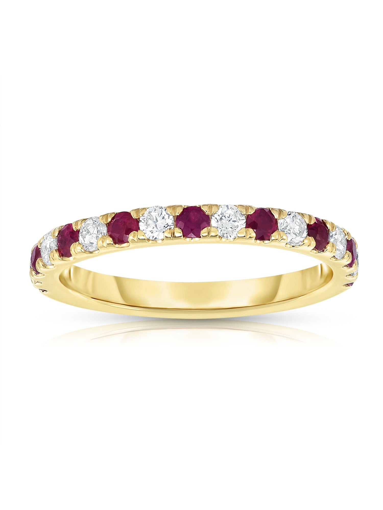 Ruby & 0.30Ct Diamond Ring in 14K Gold