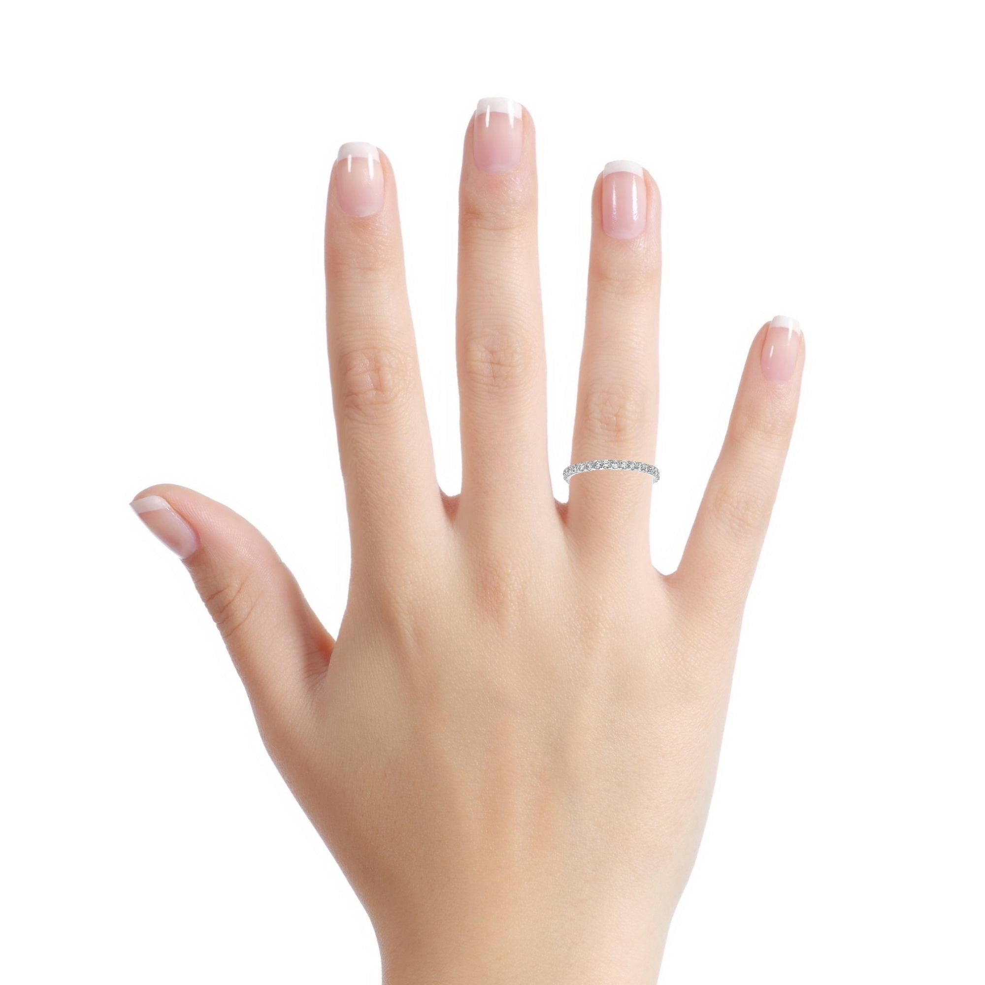 0.60Ct Diamond Wedding Band in 14K Gold