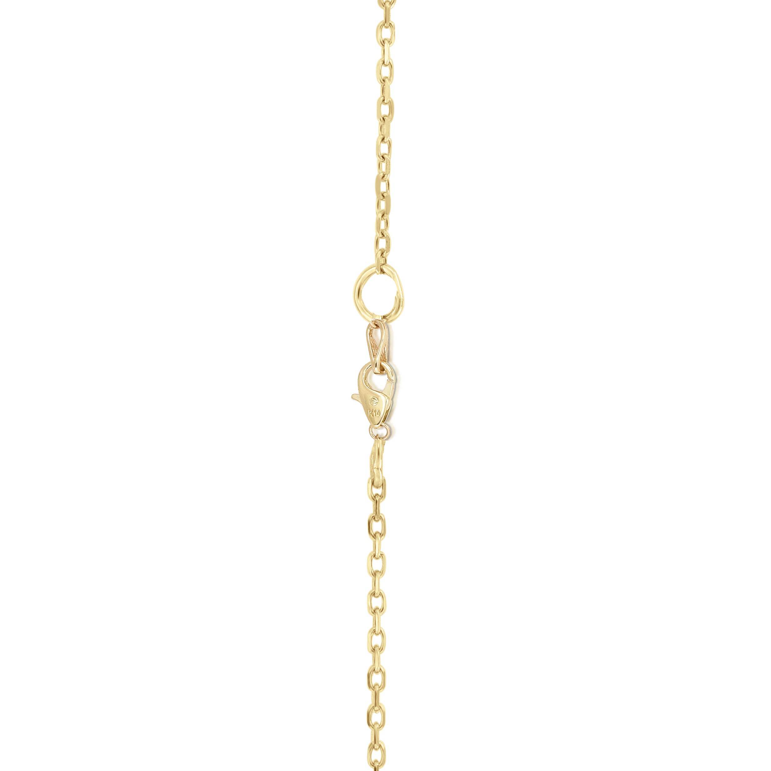 0.05Ct Diamond Mother & Child Heart Pendant, 18" Gold Chain in 14K Gold