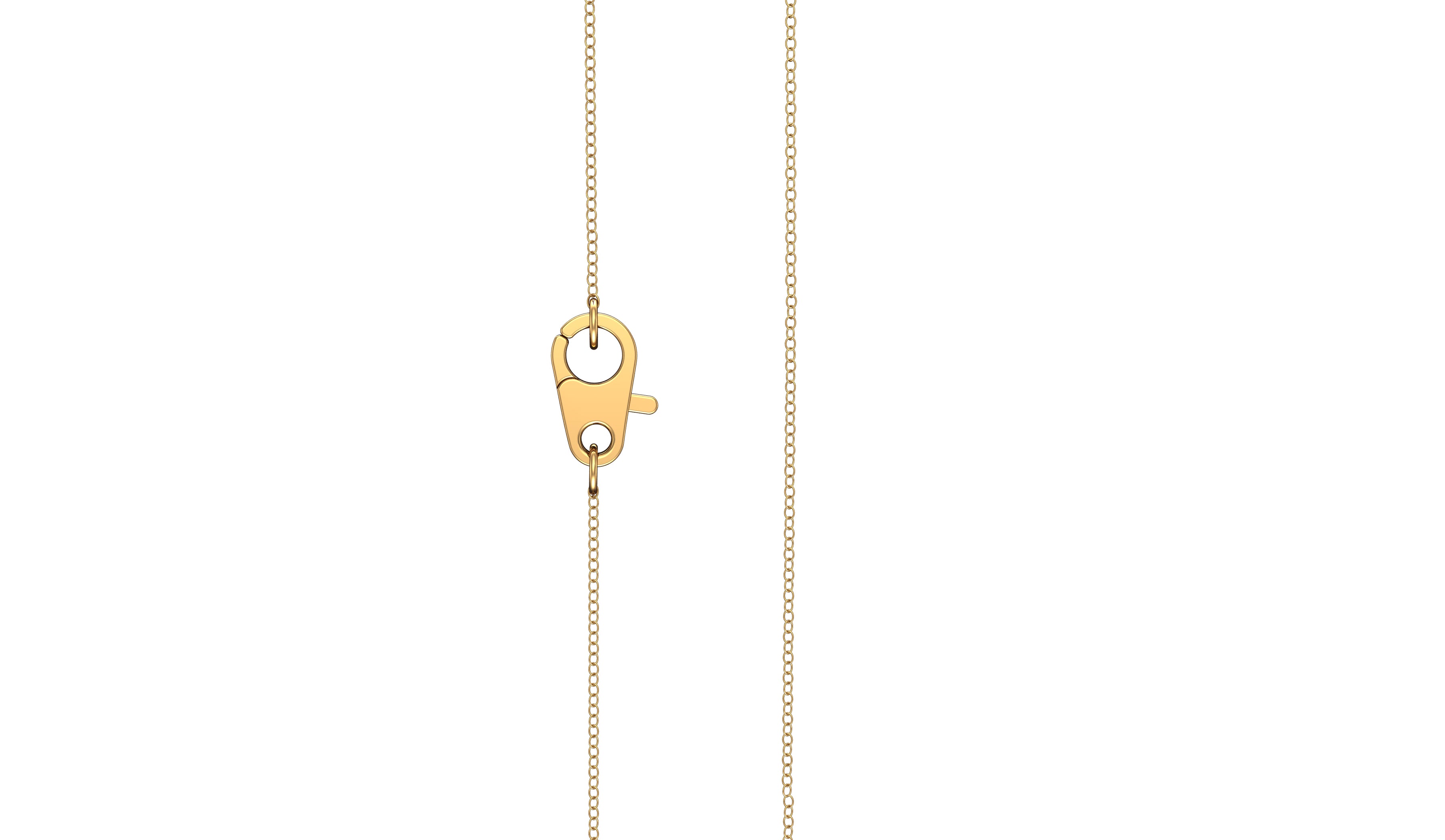 5MM Gemstone & Diamond Accent Necklace, 16"-18" in 14K Gold