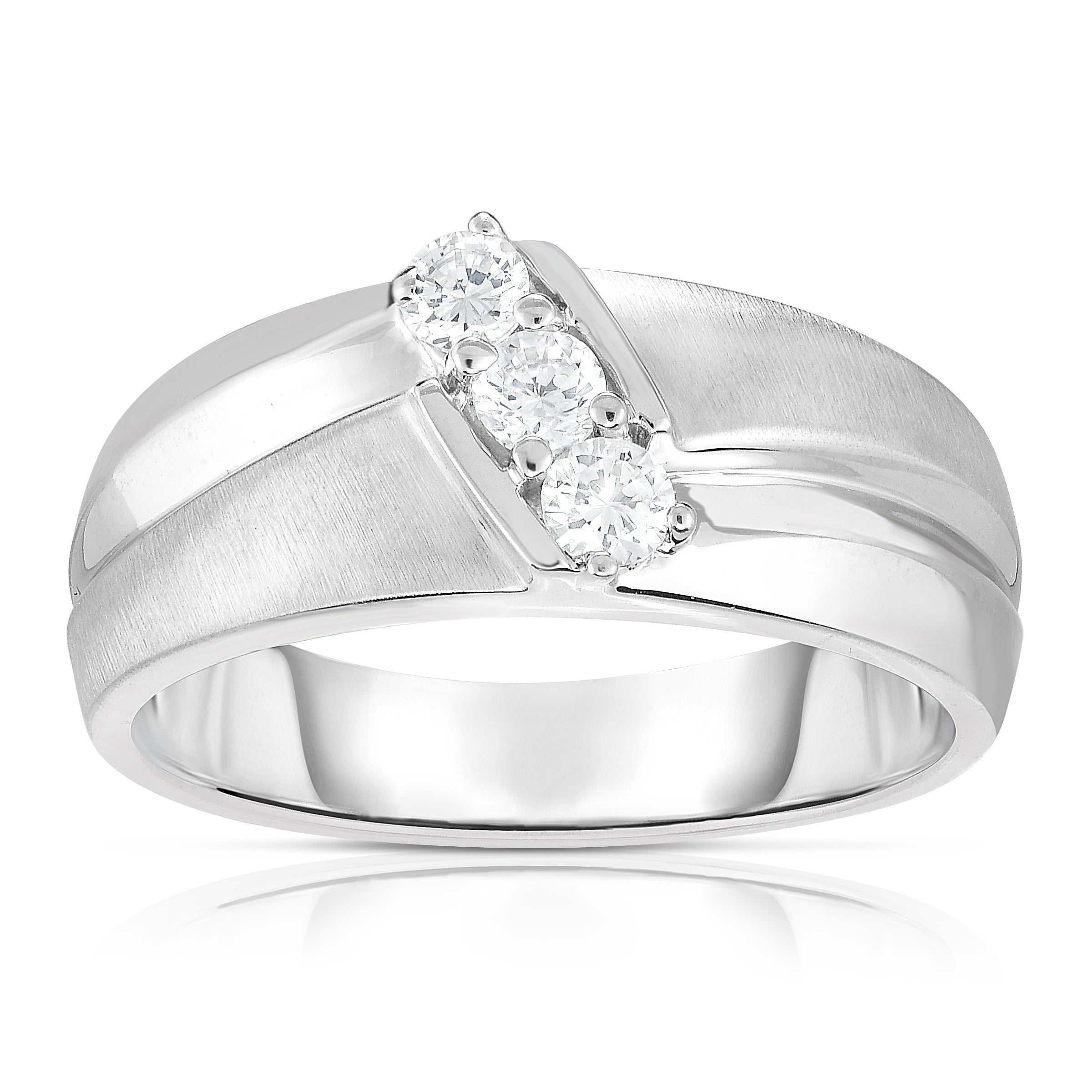 0.45Ct Diamond His & Hers Matching Bridal Ring Set in 14K Gold