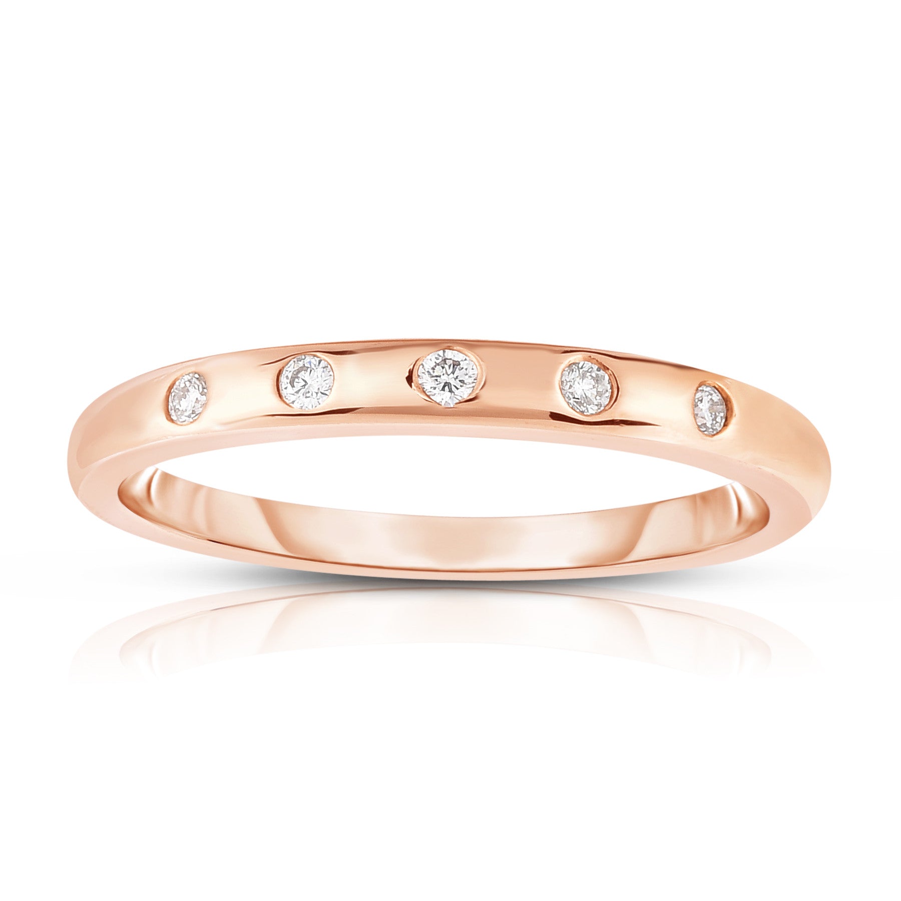 0.18Ct Diamond Stackable Ring Set in 14K Gold