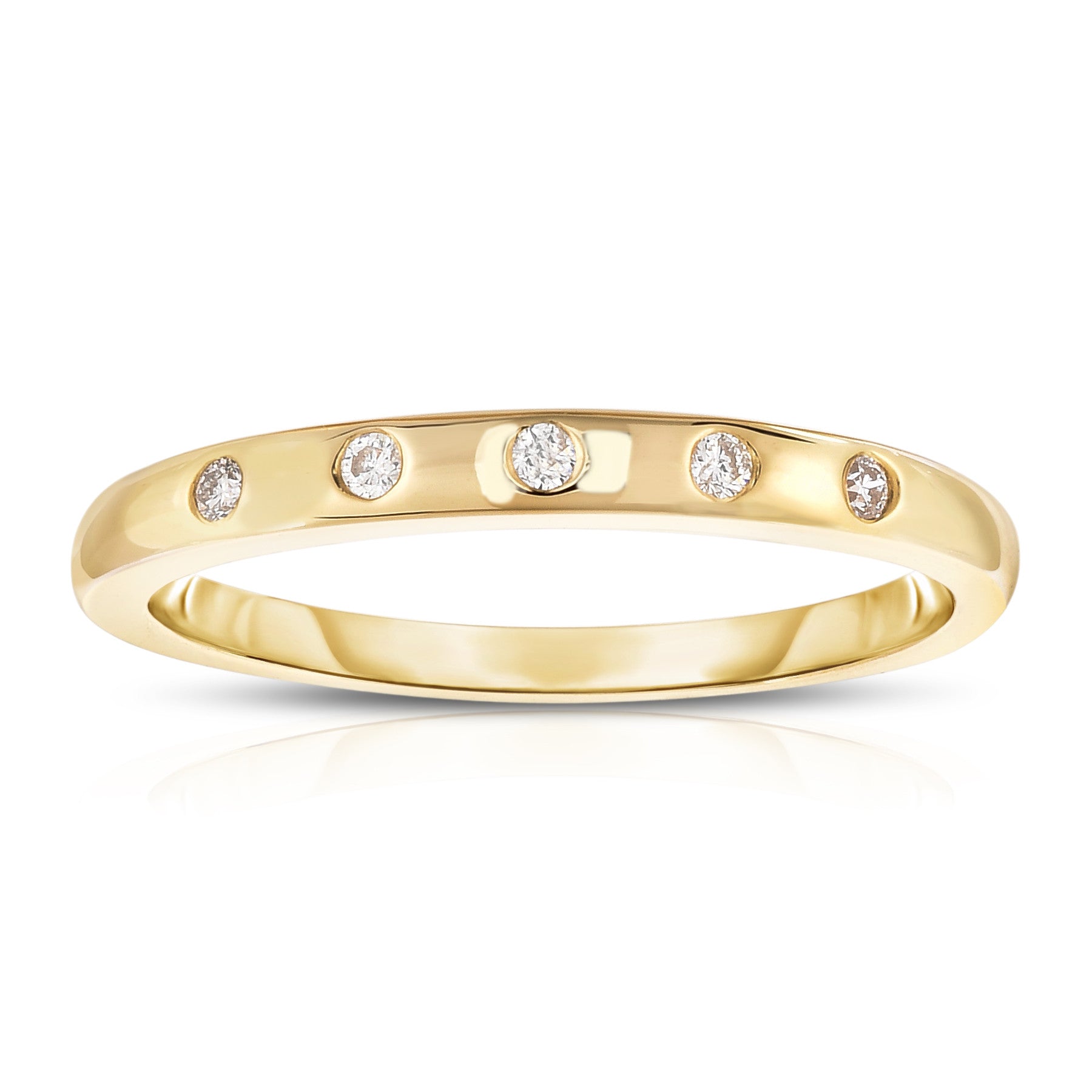 0.18Ct Diamond Stackable Ring Set in 14K Gold