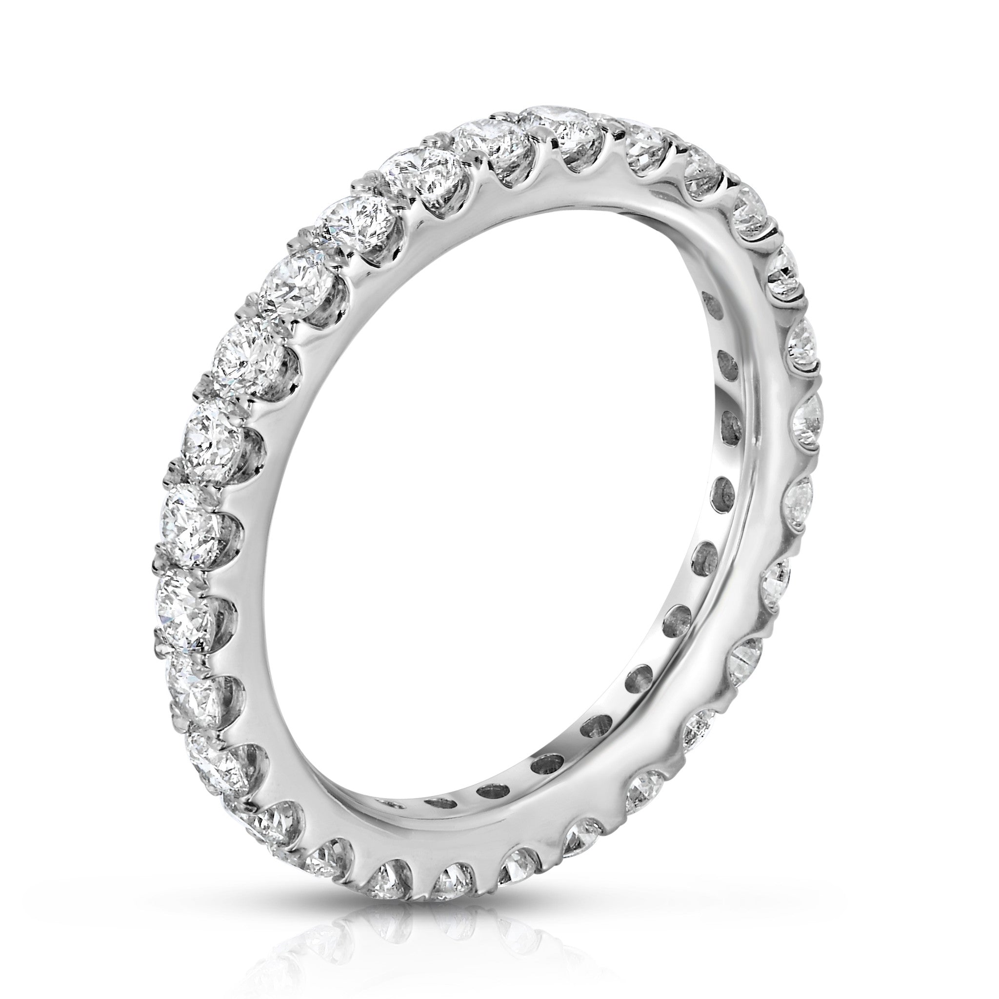 1.35-1.40Ct Diamond Eternity Ring in 14K White Gold