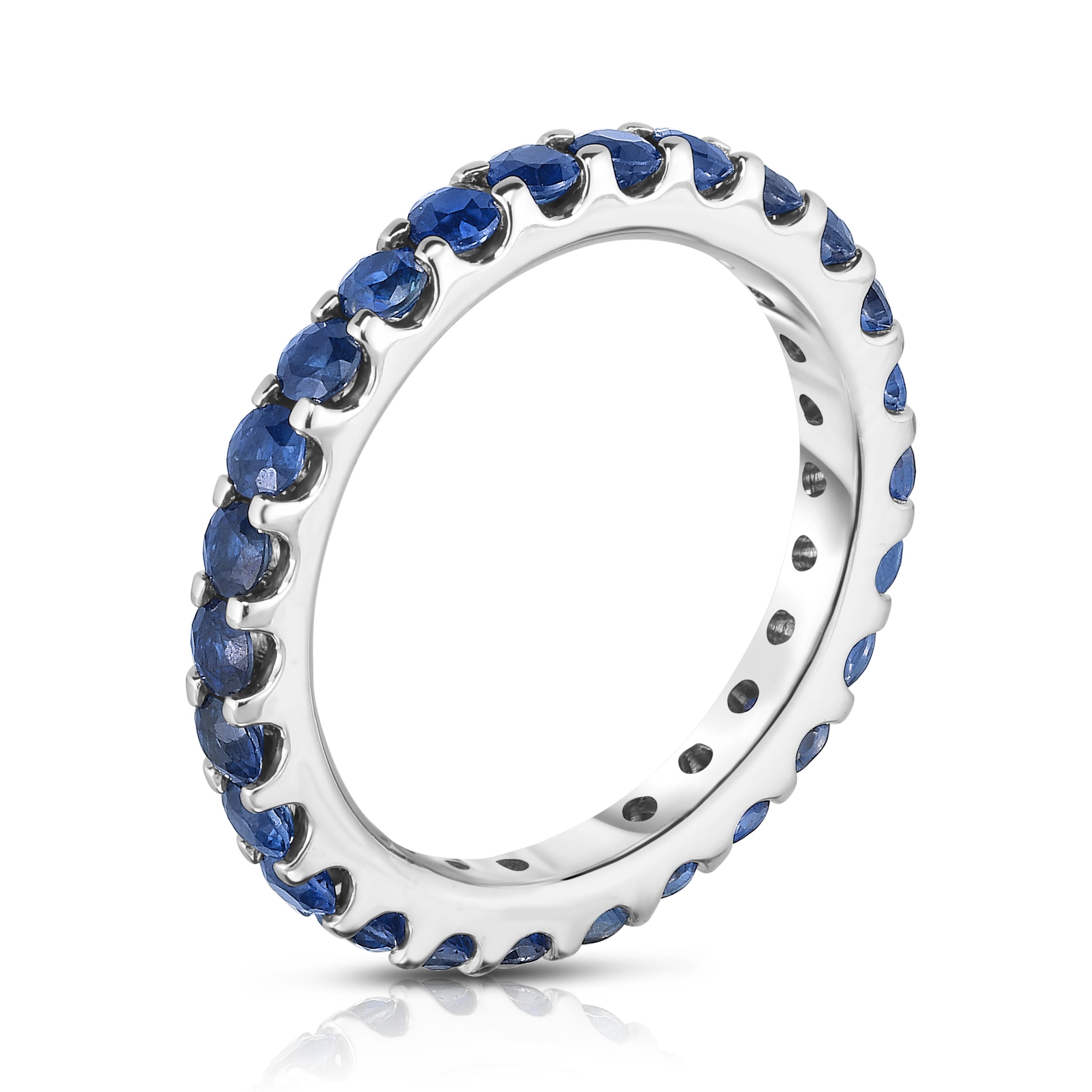 1.50Ct Gemstone Eternity Ring in 14K White Gold