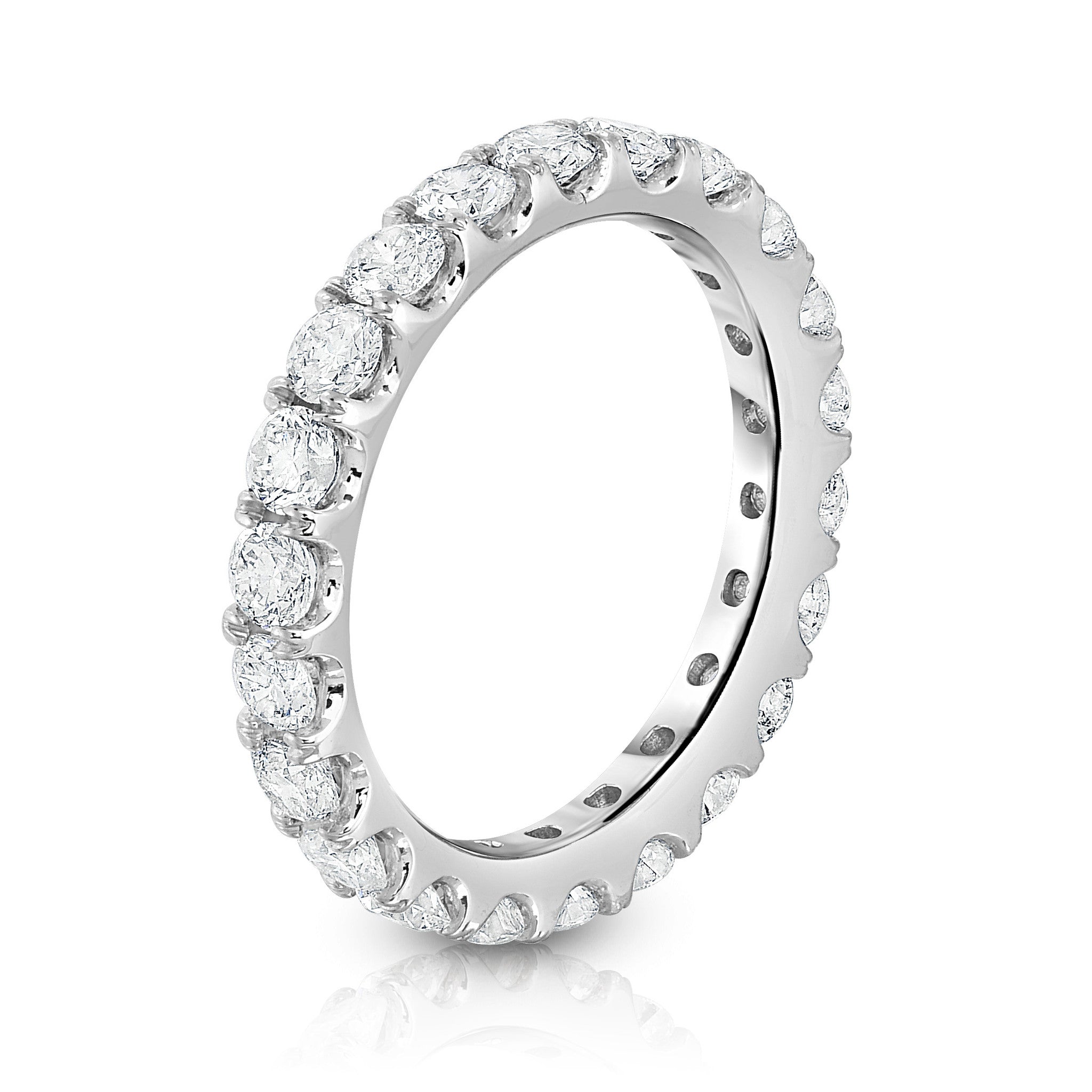 1.90-2.25 Ct Diamond Eternity Band in 14K White Gold