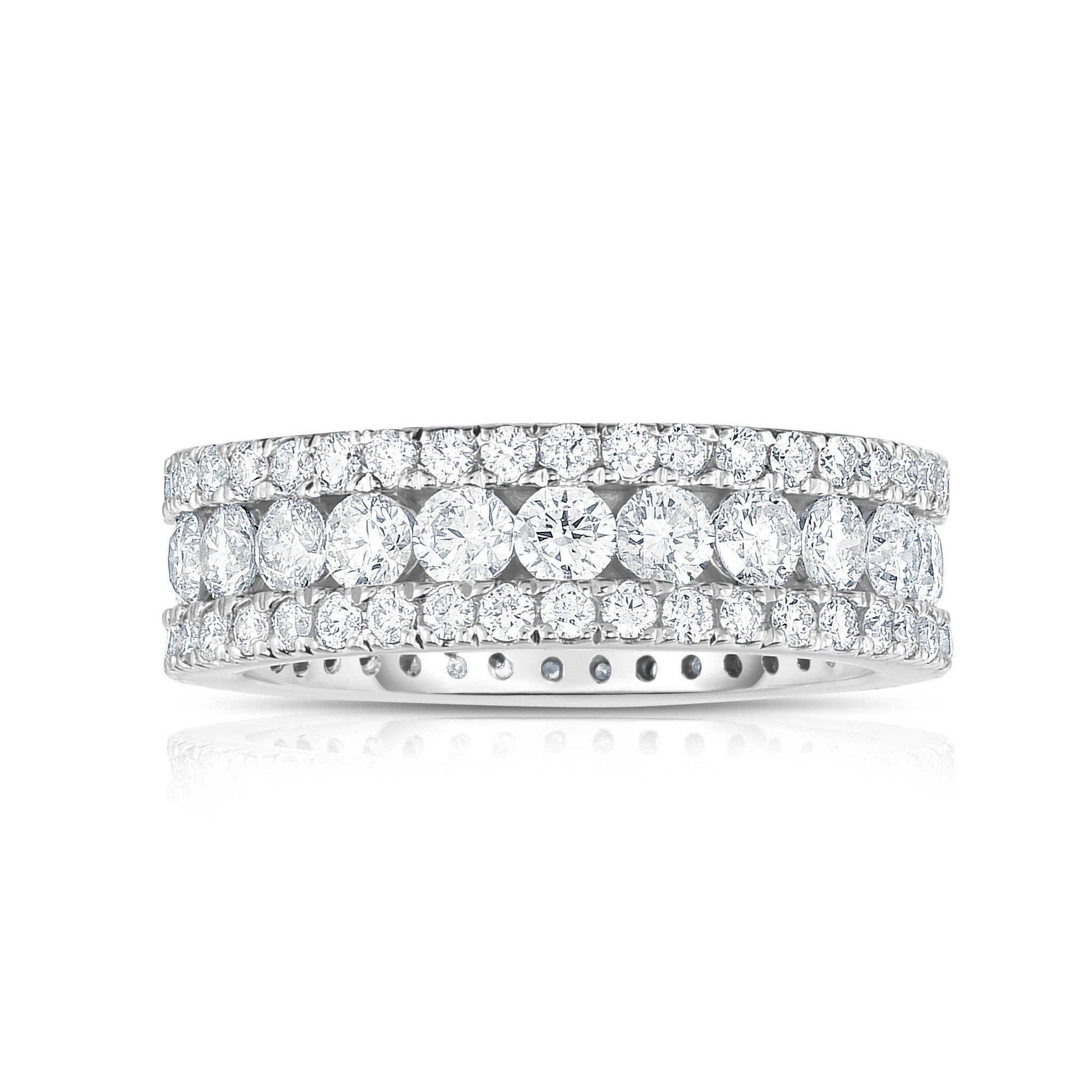 2.65Ct Diamond Eternity Ring in 14K White Gold