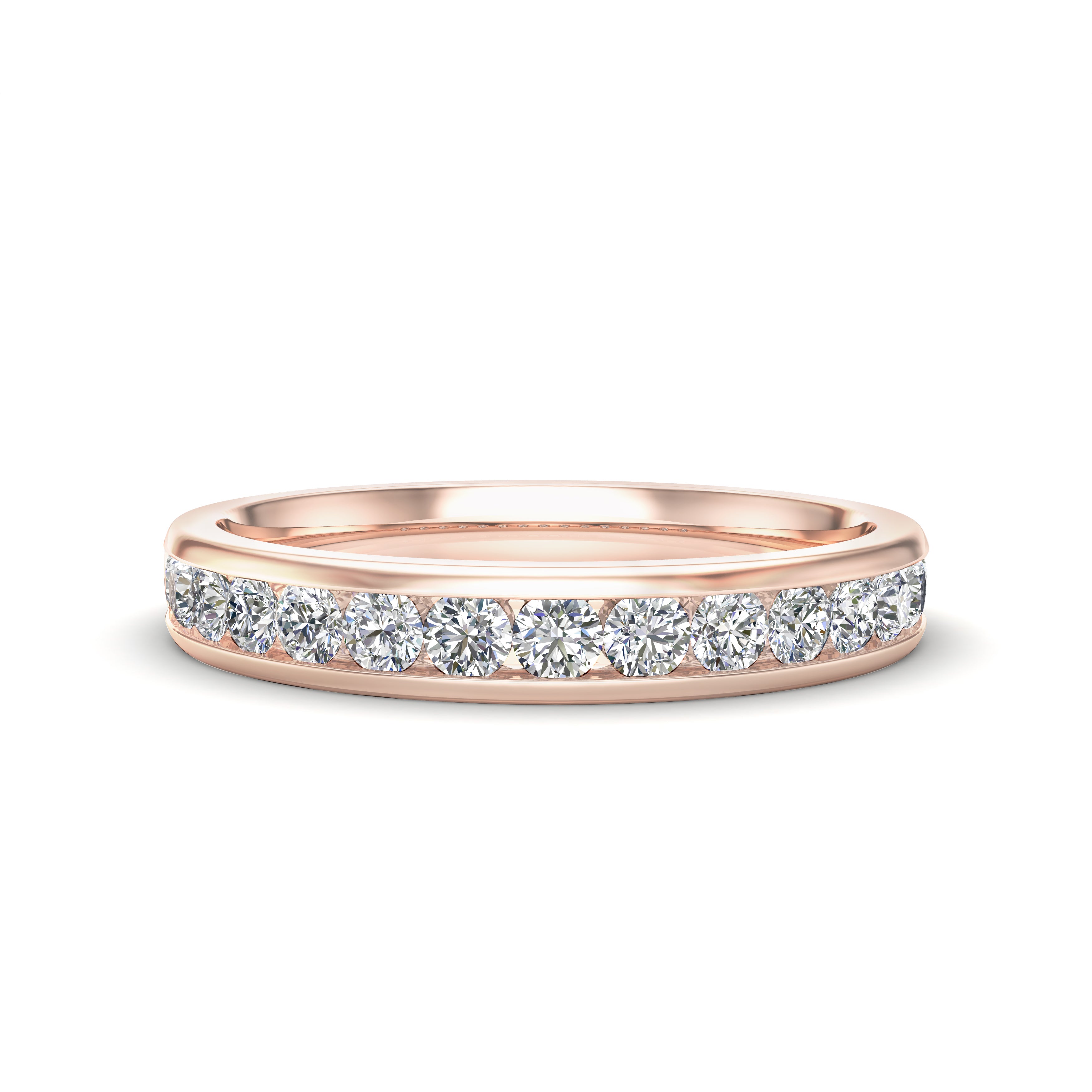 0.45Ct Diamond Channel Set Wedding Band in 14K Gold