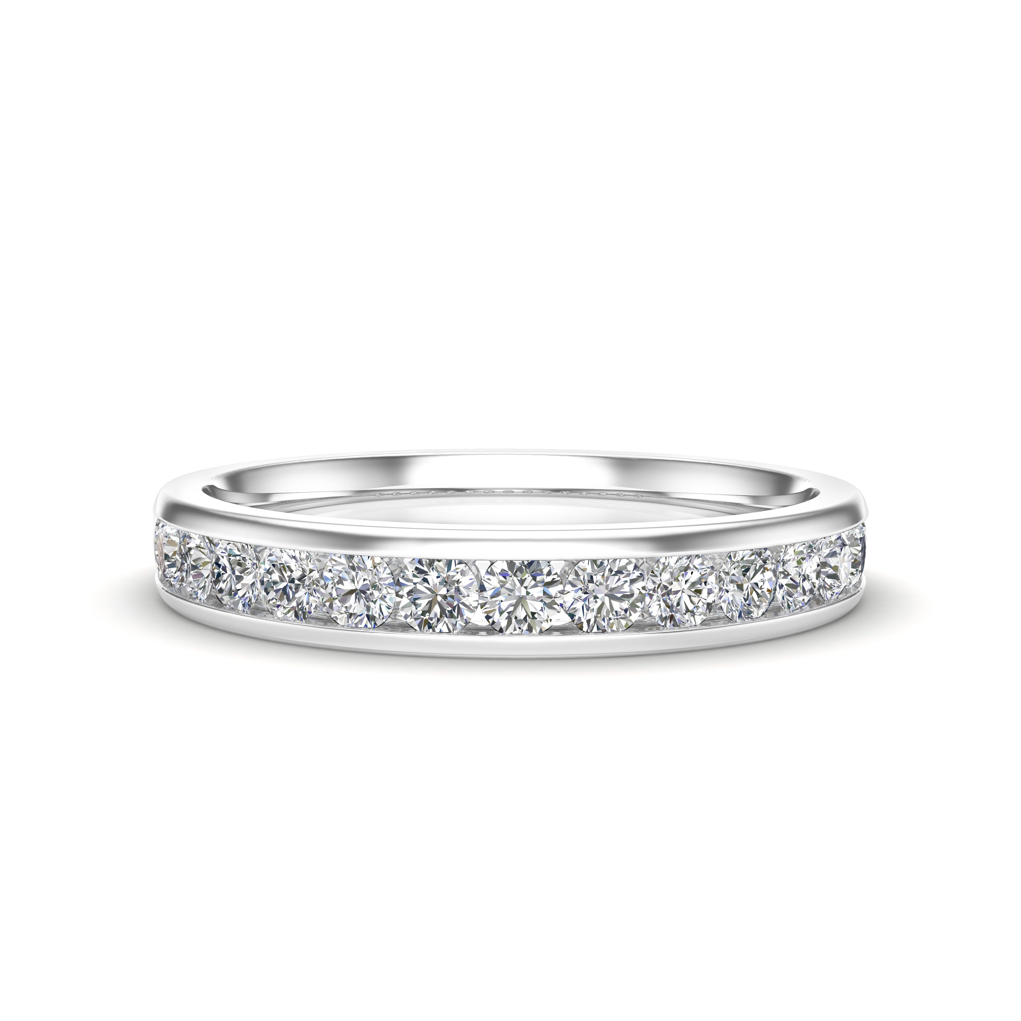 0.45Ct Diamond Channel Set Wedding Band in 14K Gold