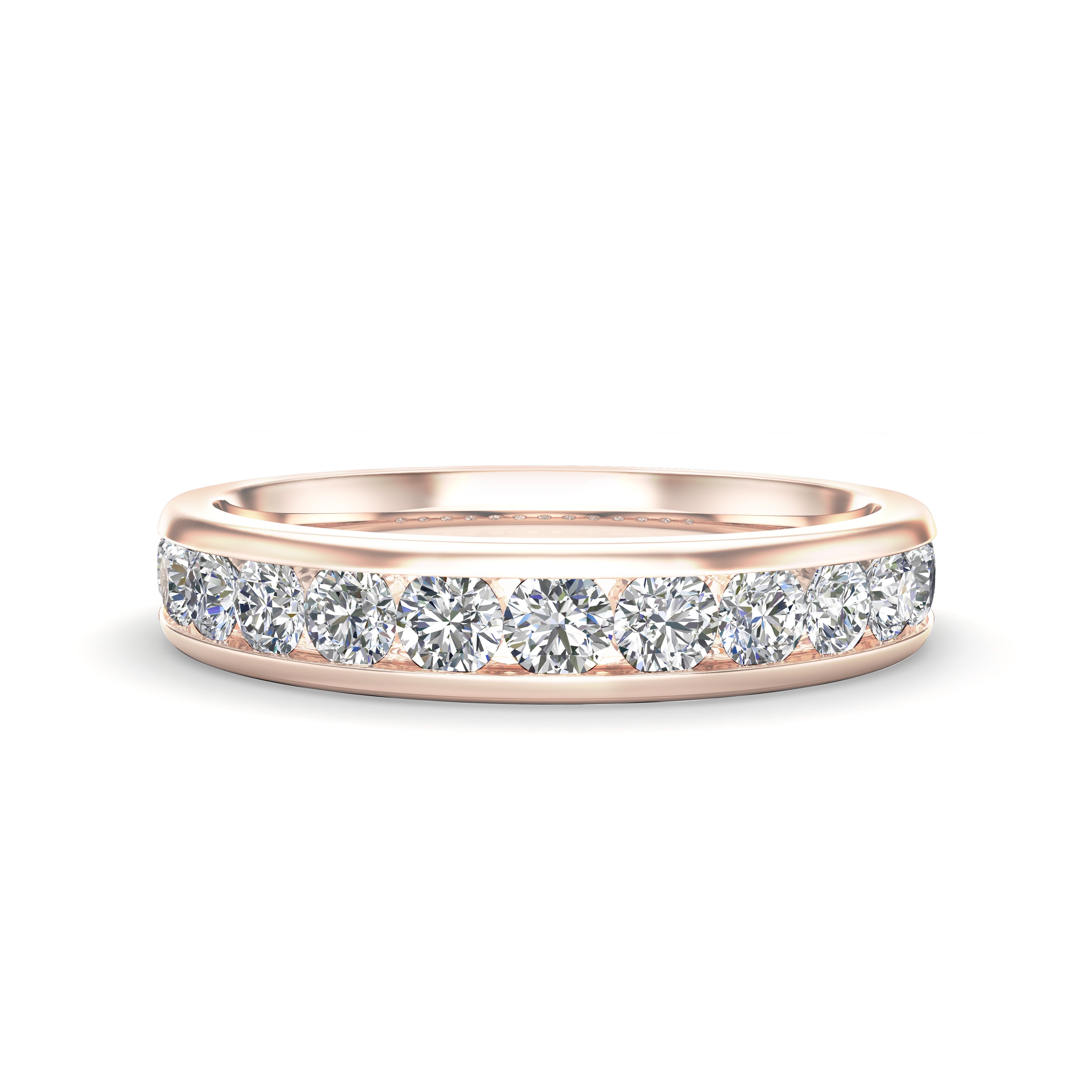 0.65Ct Diamond Channel Set Wedding Band in 14K Gold
