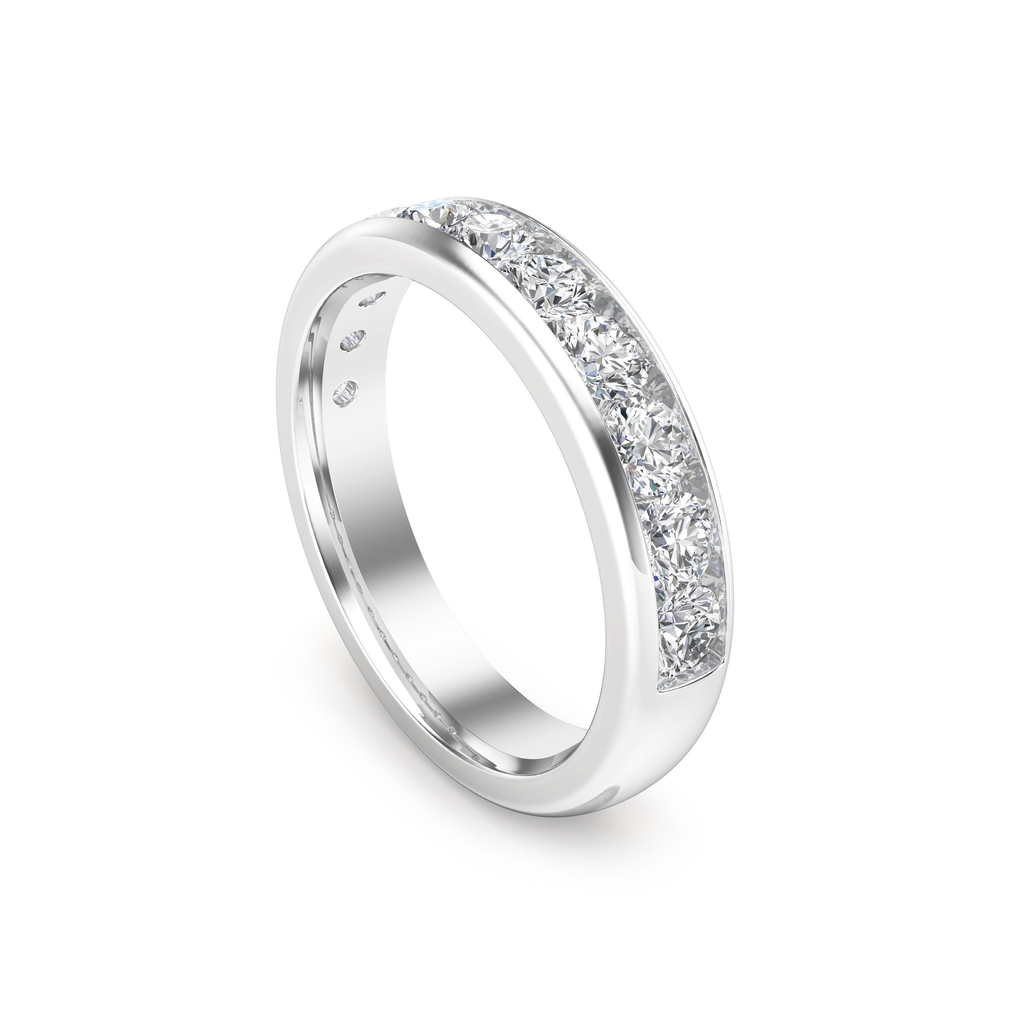 1.10Ct Diamond Channel Set Wedding Band in 14K Gold