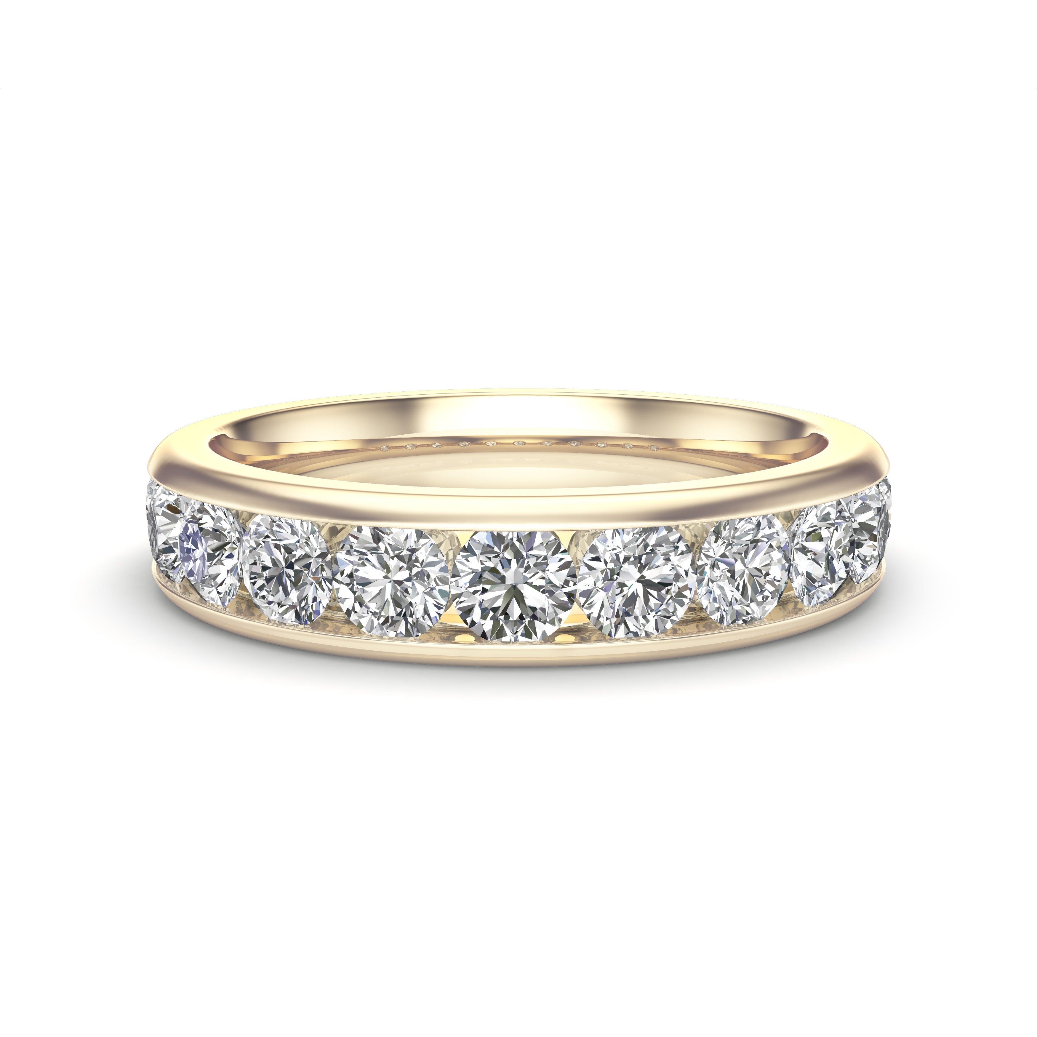 1.10Ct Diamond Channel Set Wedding Band in 14K Gold