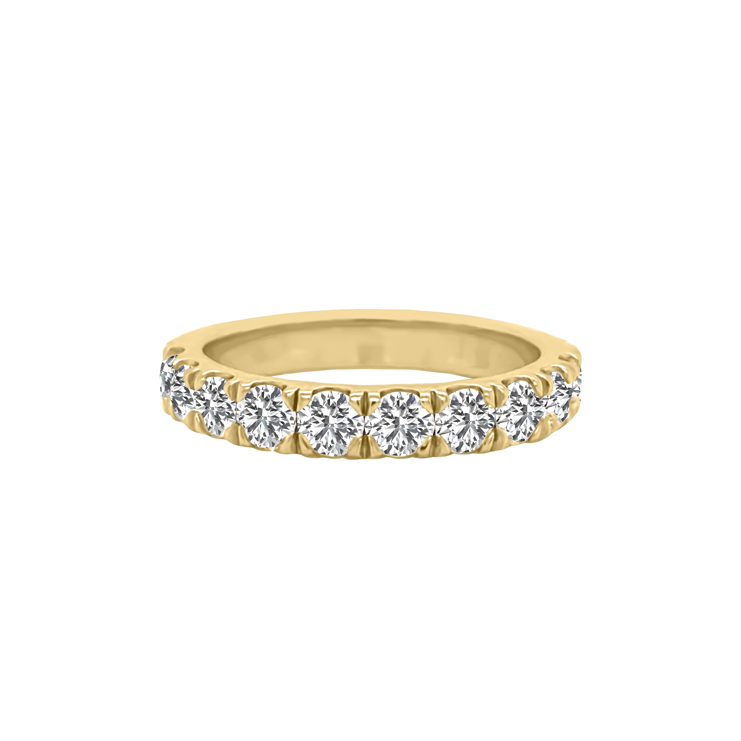 0.75Ct Diamond Wedding Band in 14K Gold