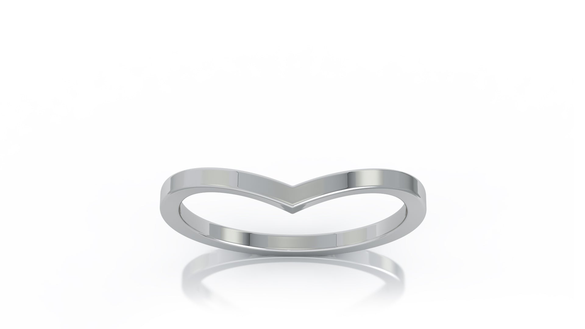 Curved Stackable Ring in 14K Gold