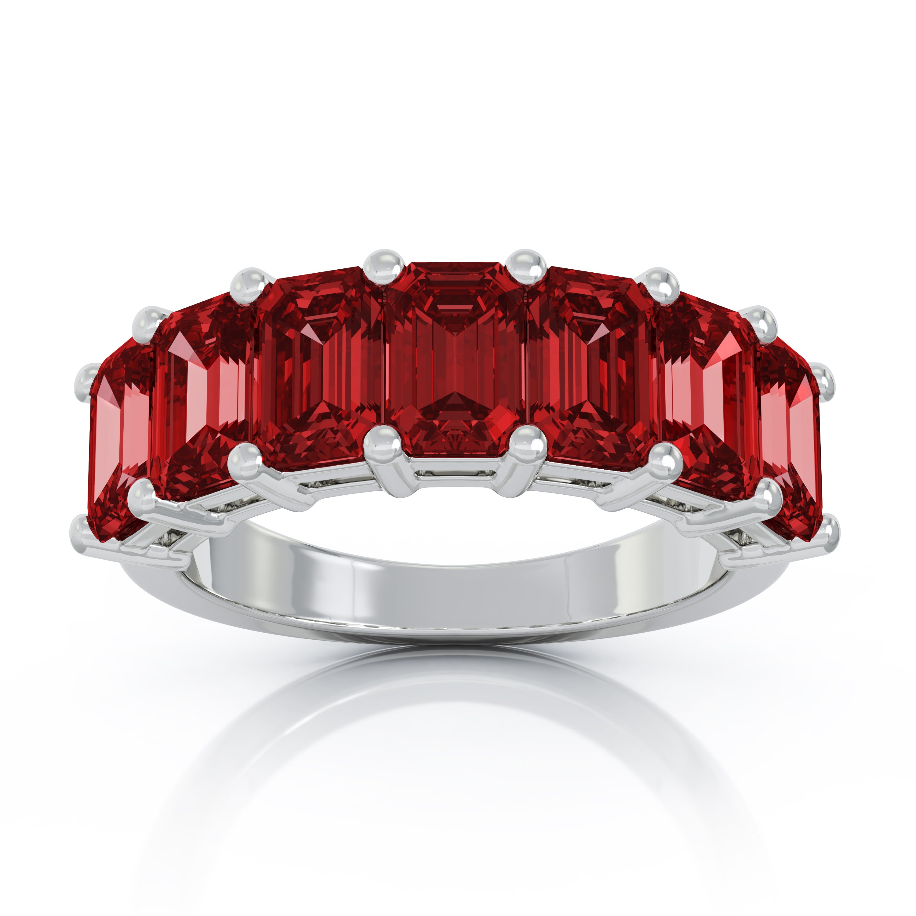 6x4MM Emerald Cut Gemstone Ring in 14K Gold
