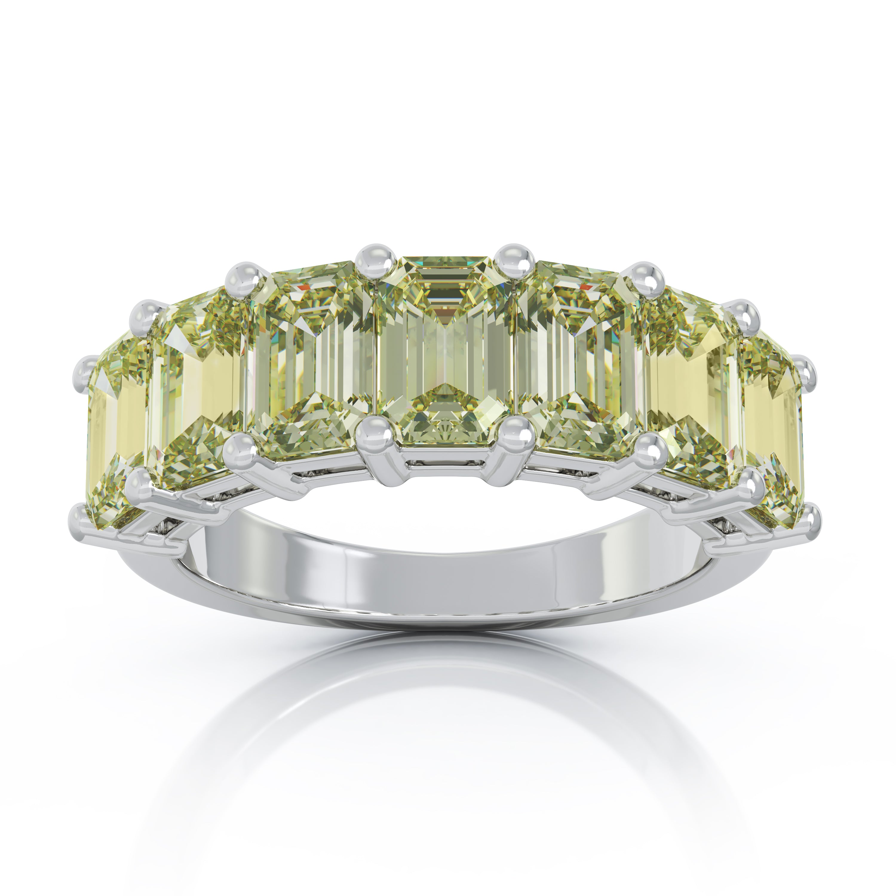 6x4MM Emerald Cut Gemstone Ring in 14K Gold