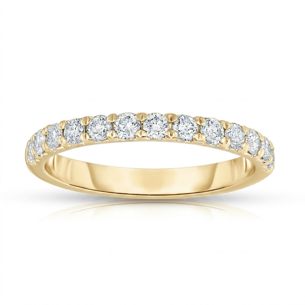 0.45Ct Diamond Wedding Band in 14K White Gold