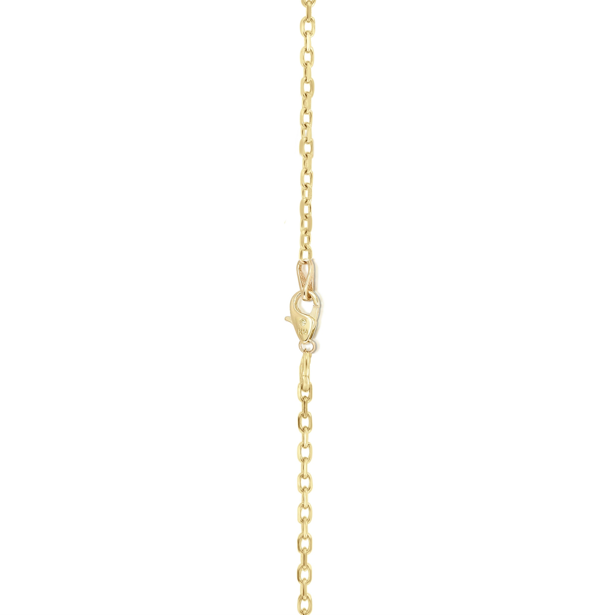 0.68Ct Diamond Cross Pendant With 18" Gold Chain in 14K Gold