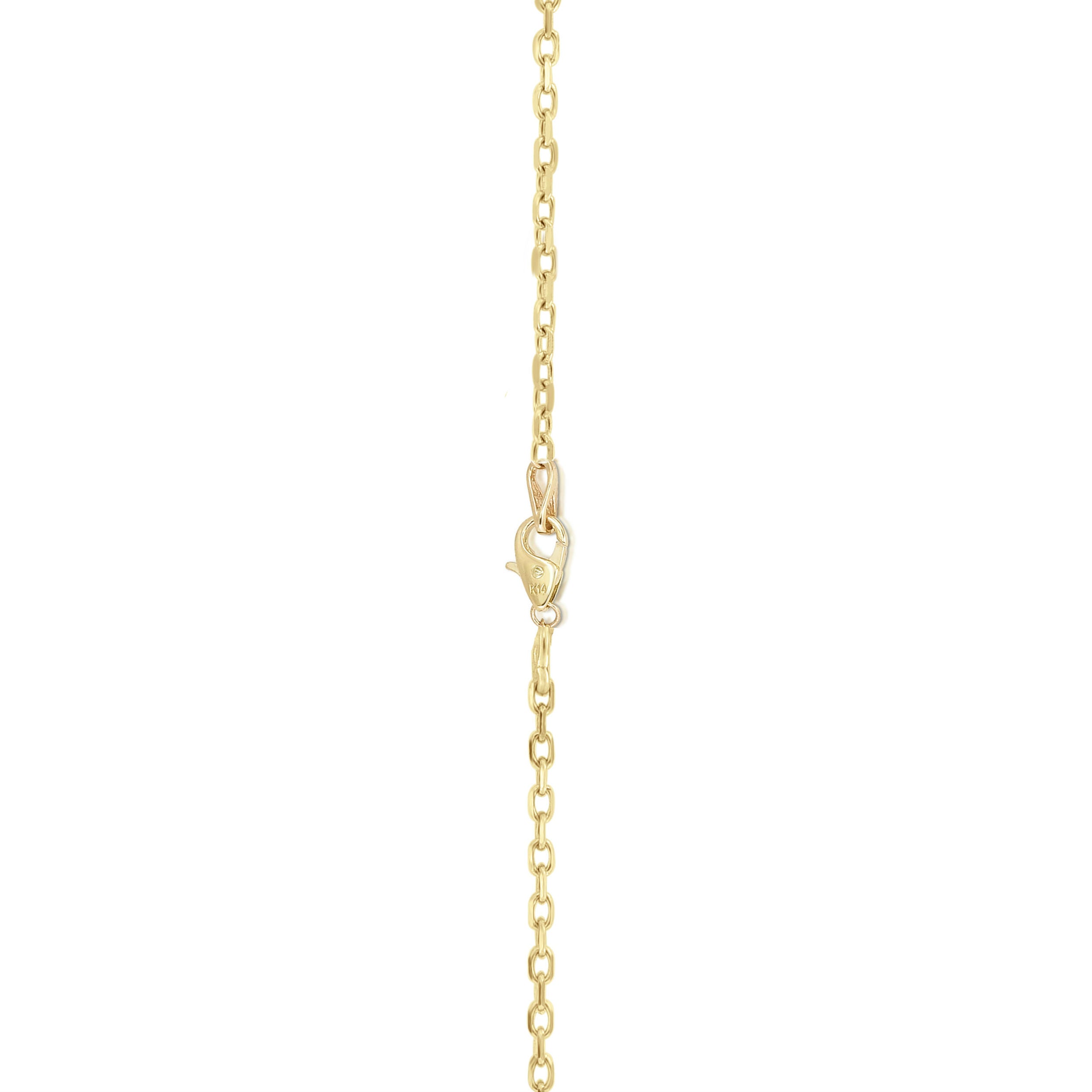 0.05 Ct Diamond Mother & Child Heart Pendant, 18" Gold Chain in 14K Gold