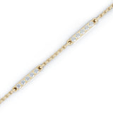 14K Gold Diamond Bar Chain Station Earrings (0.50 Ct, G-H, SI2-I1)