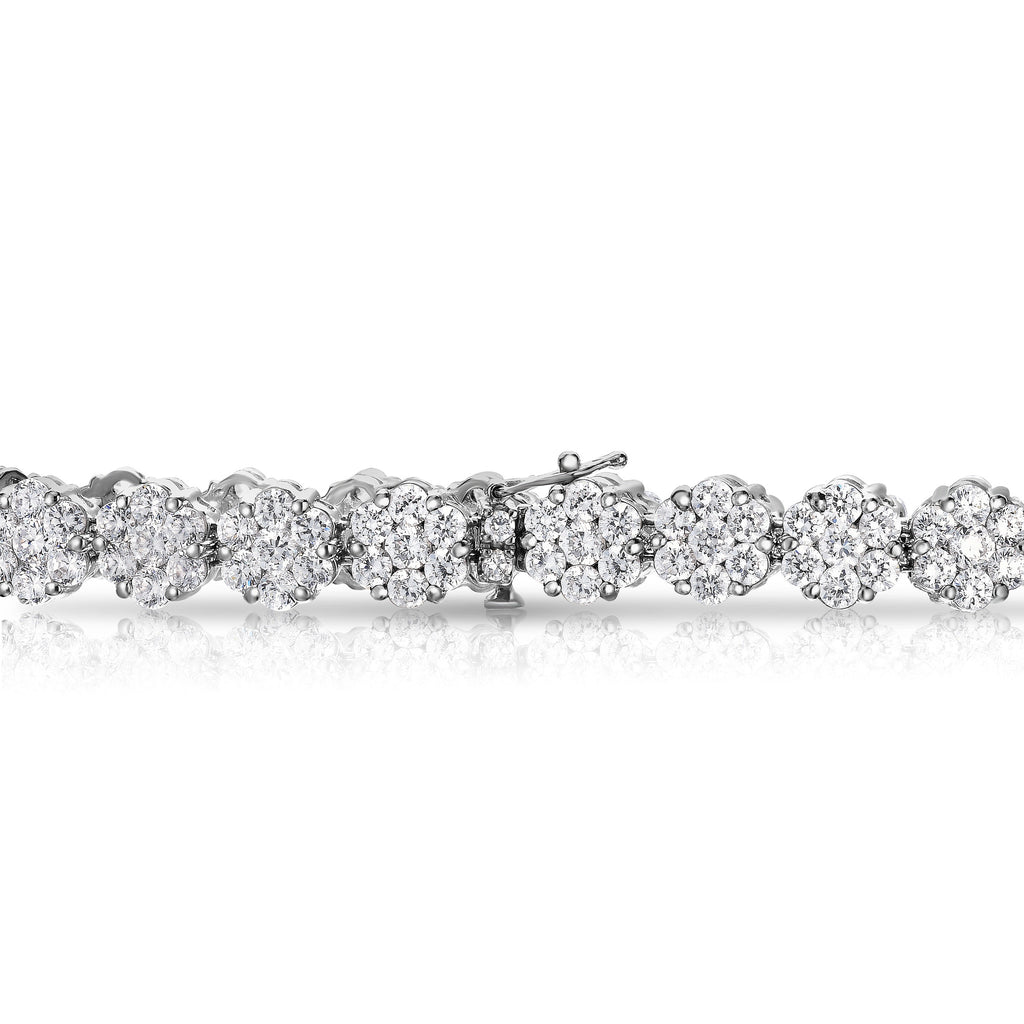 Muna Round Diamond Cluster Bolo Bracelet | Designer Fine Jewelry by Sara  Weinstock