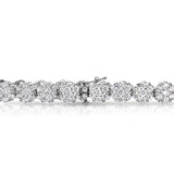 flower cluster diamond bracelet