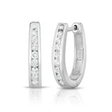 14K Gold Diamond (0.30 Ct, SI2-I1 Clarity, G-H Color) Huggie Earrings