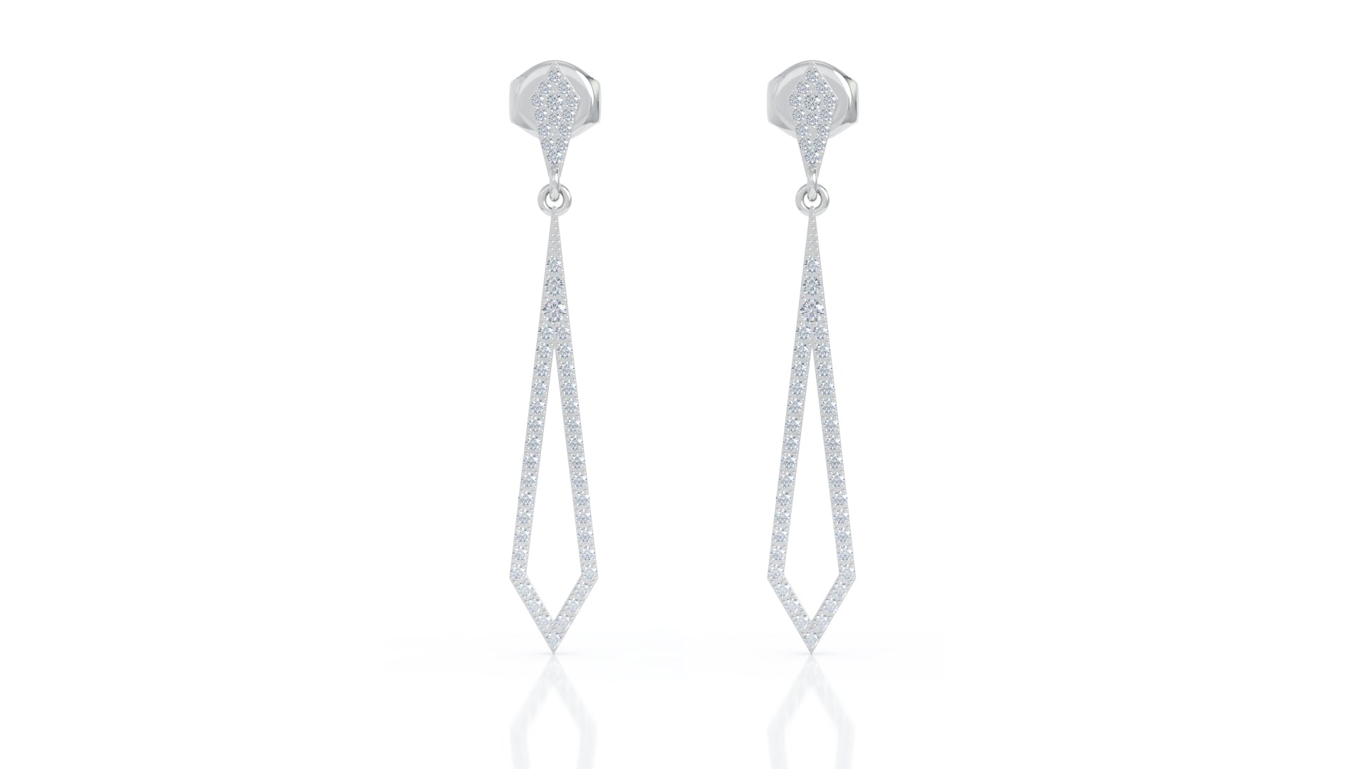 0.75Ct Diamond Drop Earrings in 14K Gold