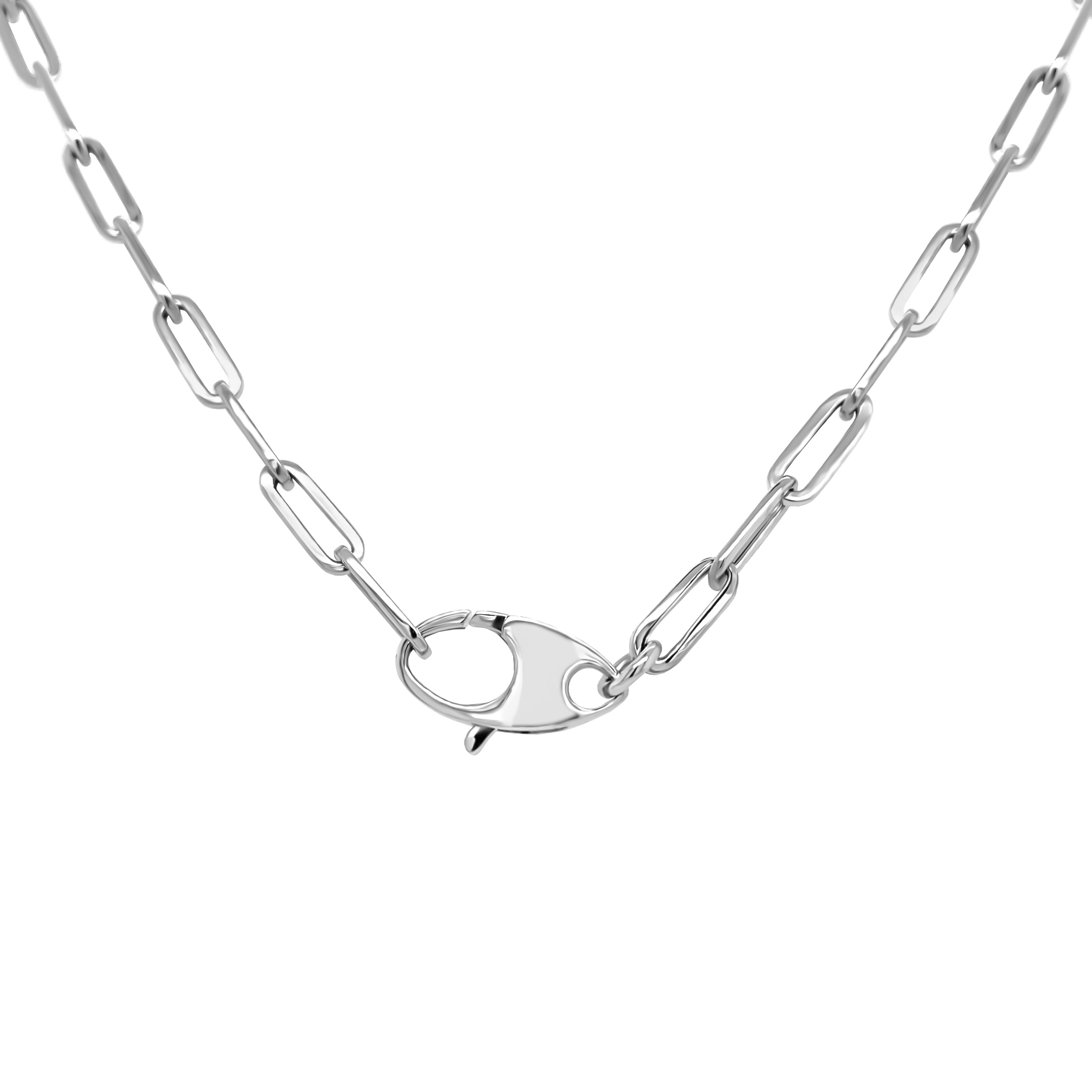 6.0MM Link Paperclip Link Chain Necklace, 20" in 14K Gold
