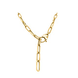 14K Gold 4.5MM Link Paperclip Link Chain Necklace, 20"