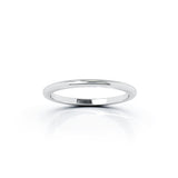 Sterling Silver Domed Profile 1.5MM High Polished Wedding Band