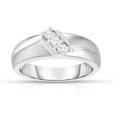 14K White Or Yellow Gold Diamond (0.45 Ct, G-H Color, SI2-I1 Clarity) His & Hers Matching Bridal Ring Set