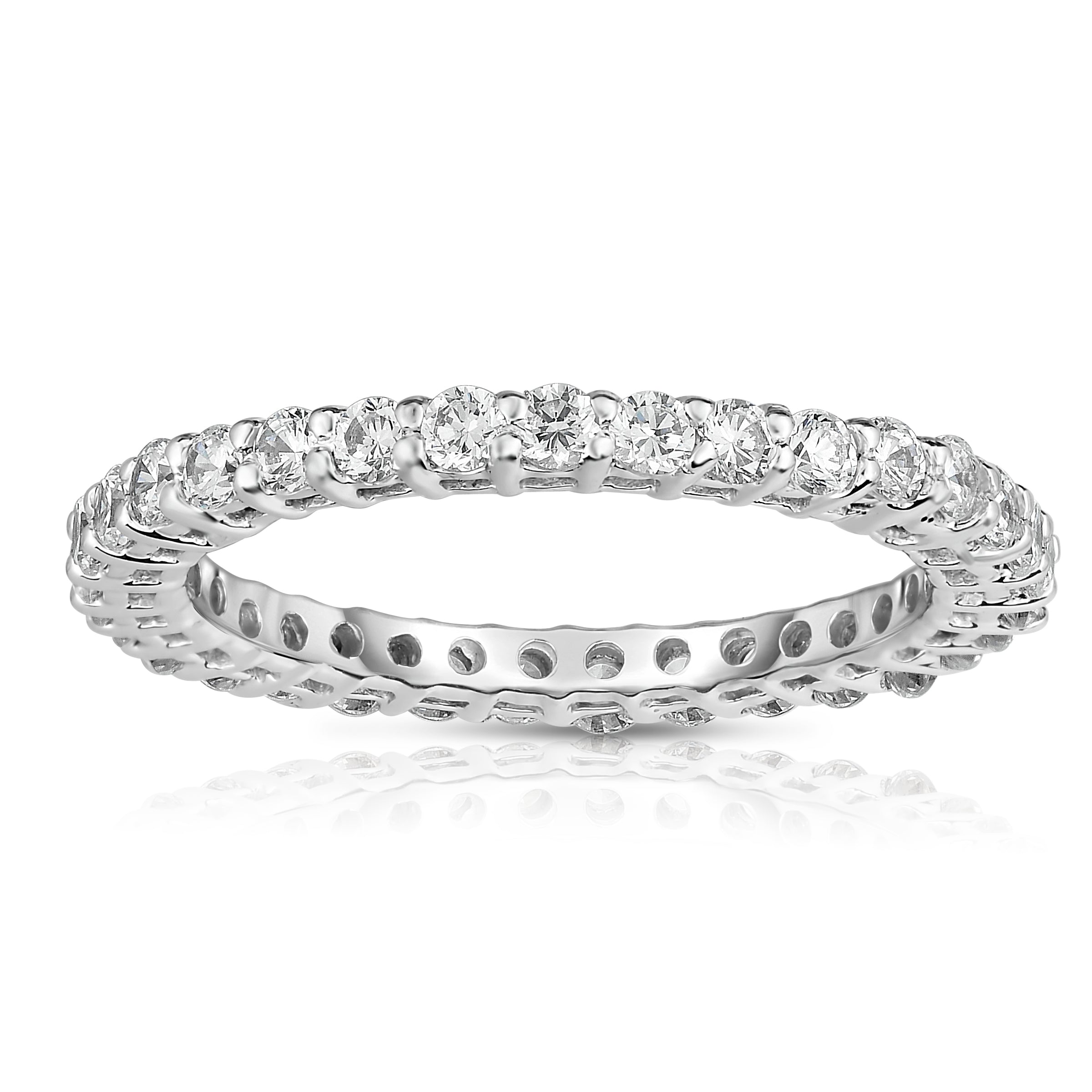 0.90-1.00Ct Diamond Eternity Band in 14K White Gold