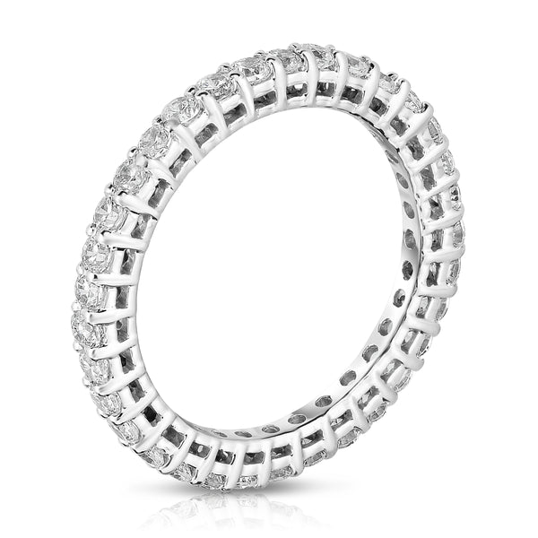 14K White Gold Diamond (0.90-1.00 Ct, G-H Color, SI2-I1 Clarity) Eternity Band