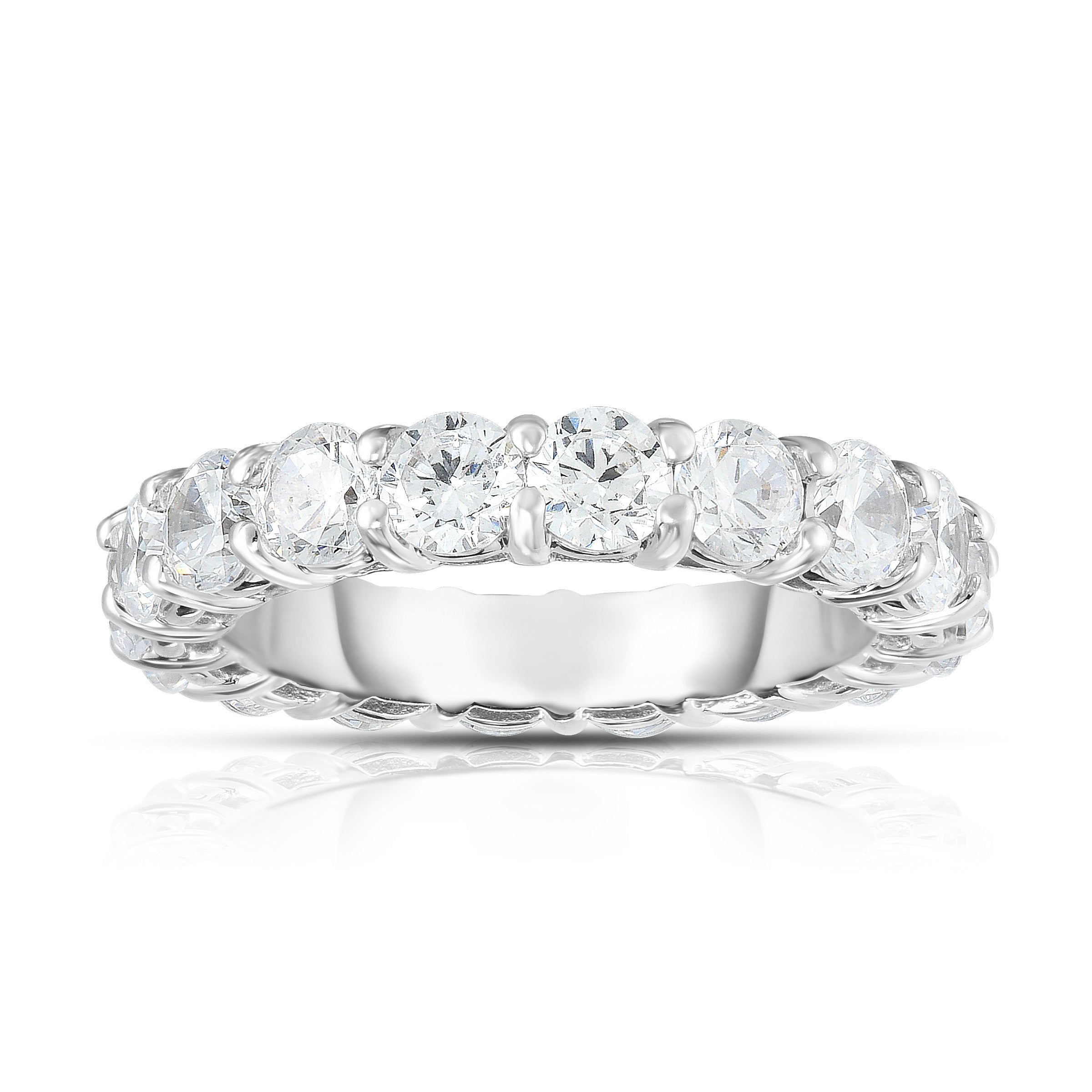 4.00-4.40Ct Diamond Eternity Ring in 14K White Gold