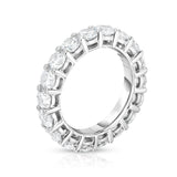 14K White Gold Diamond (4.00 Ct-5.00 Ct, G-H Color, SI2-I1 Clarity) Eternity Ring