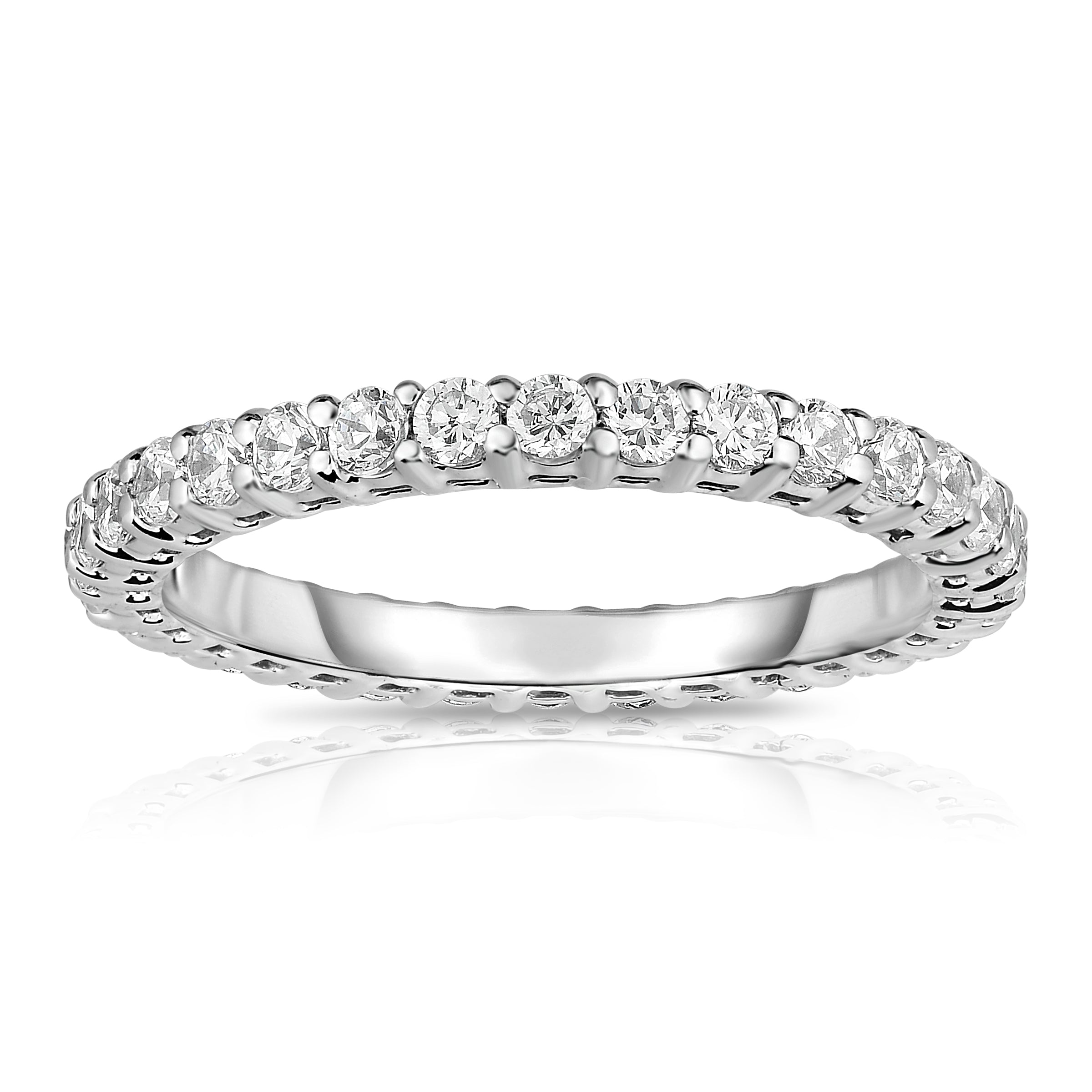 0.90-1.00Ct Diamond Eternity Band in 14K White Gold