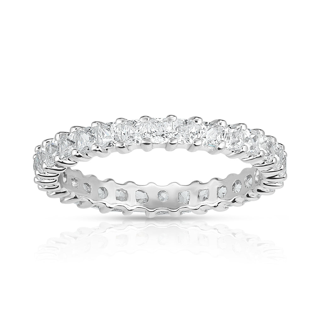 Noray Designs 14K White Gold Princess Diamond (0.82-1.00 Ct, G-H Color, SI2-I1 Clarity) Eternity Ring