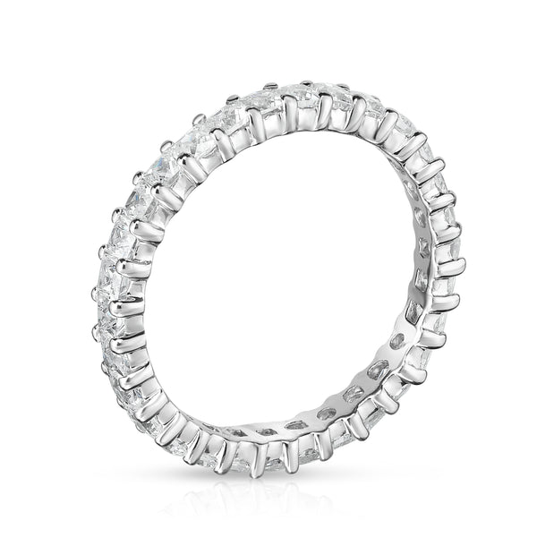 Noray Designs 14K White Gold Princess Diamond (0.82-1.00 Ct, G-H Color, SI2-I1 Clarity) Eternity Ring