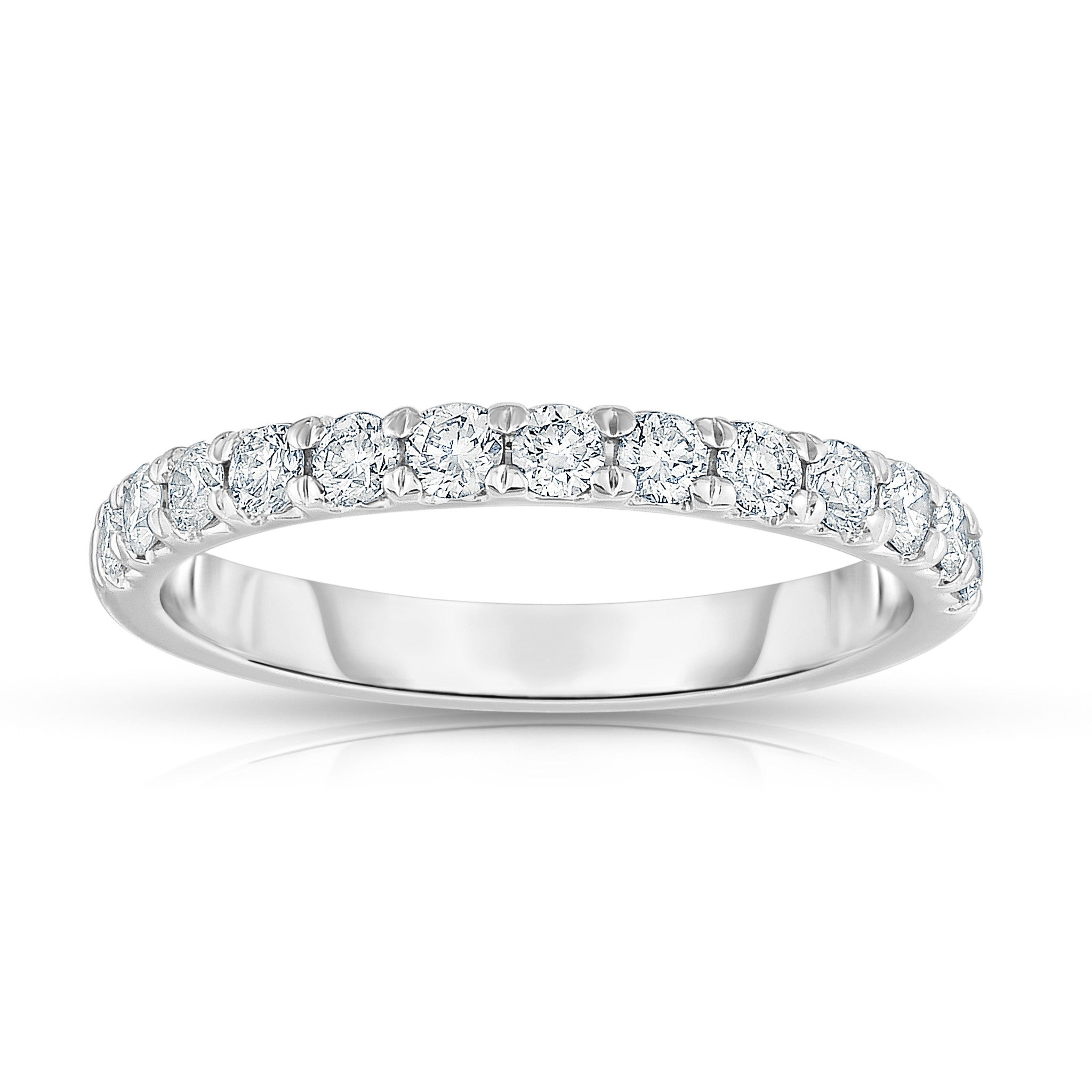 0.45Ct Diamond Wedding Band in 14K White Gold