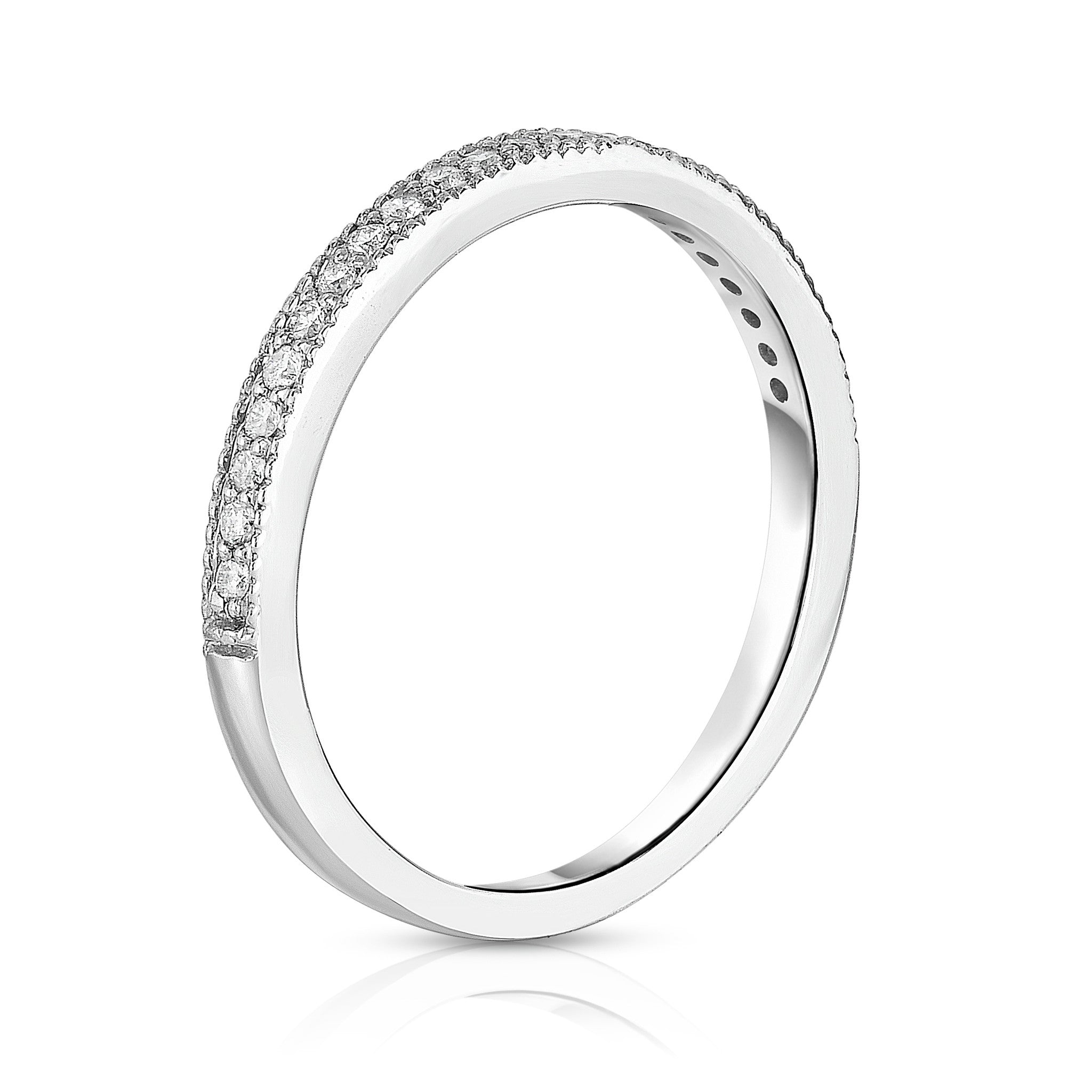 0.15Ct Diamond Wedding Band in 14K White Gold