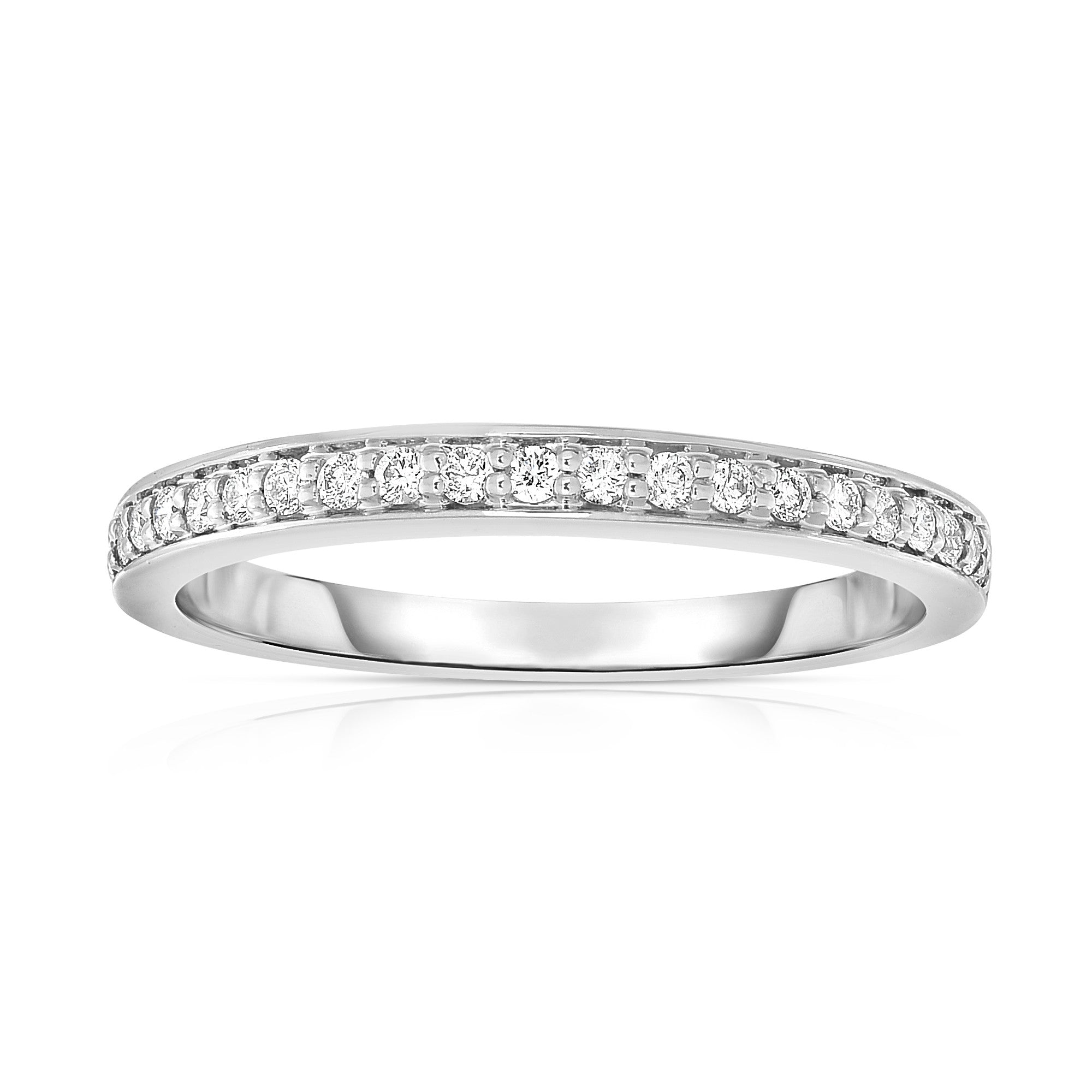 0.20Ct Diamond Wedding Band in 14K White Gold