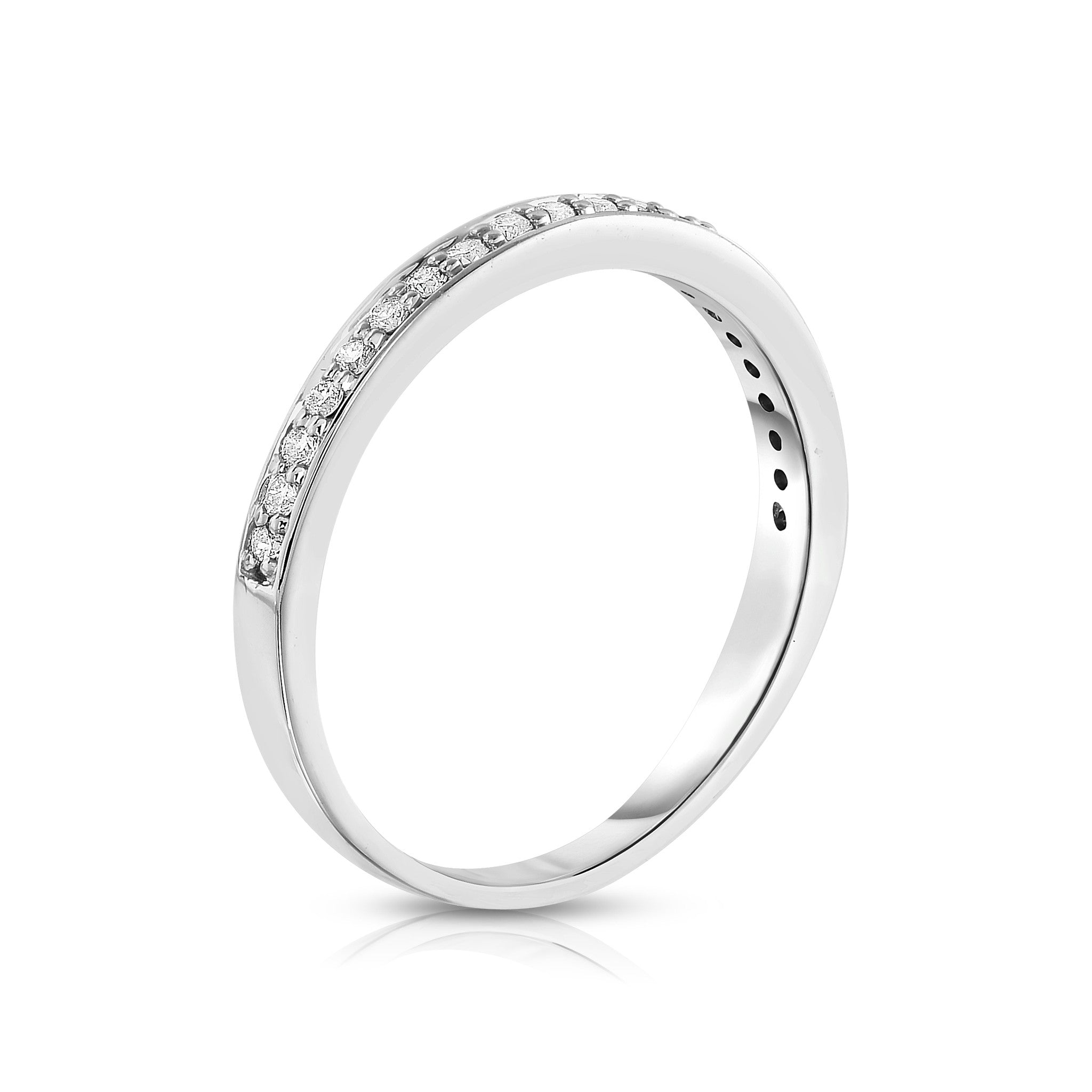 0.20Ct Diamond Wedding Band in 14K White Gold