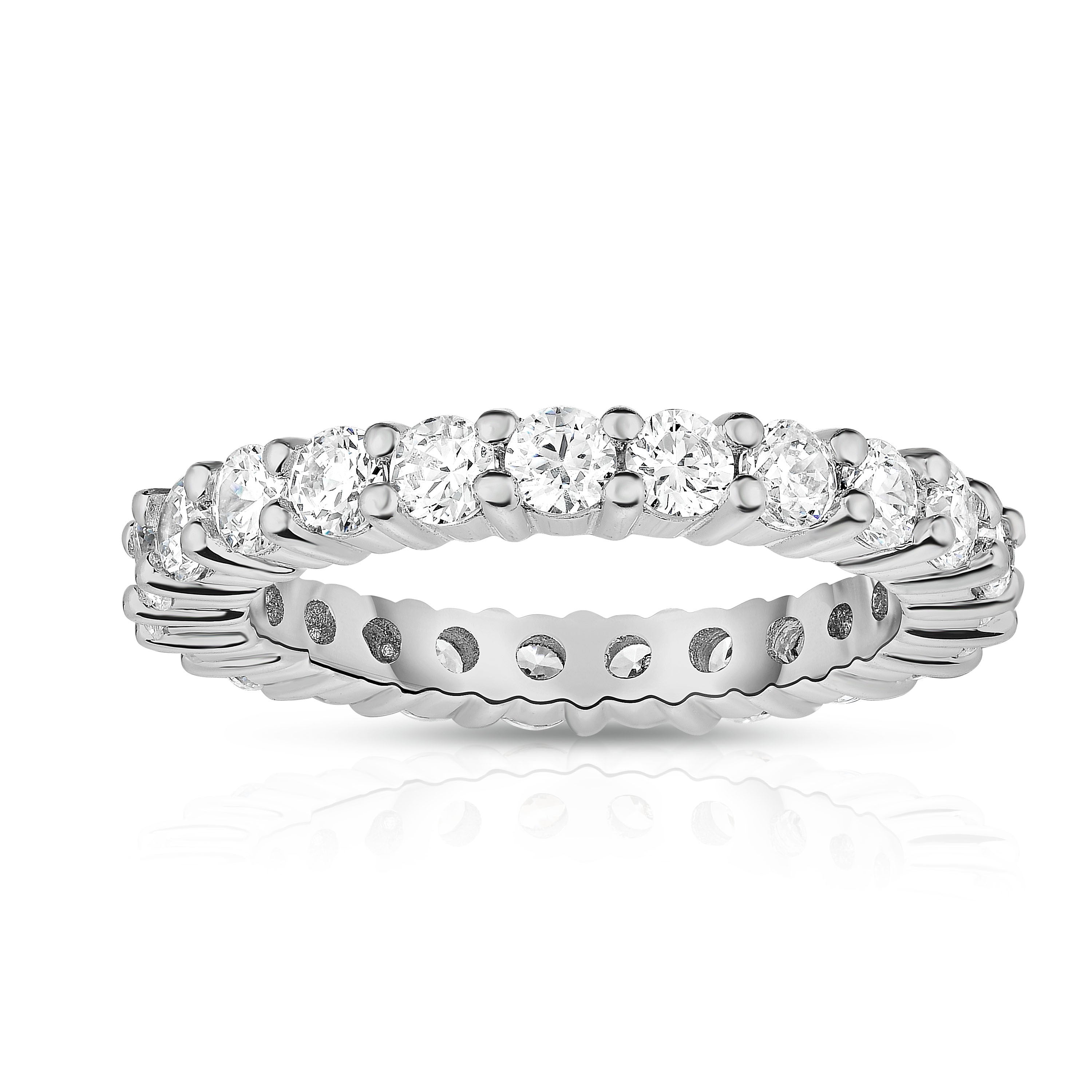 2.00-2.30Ct Diamond Eternity Ring in 14K White Gold