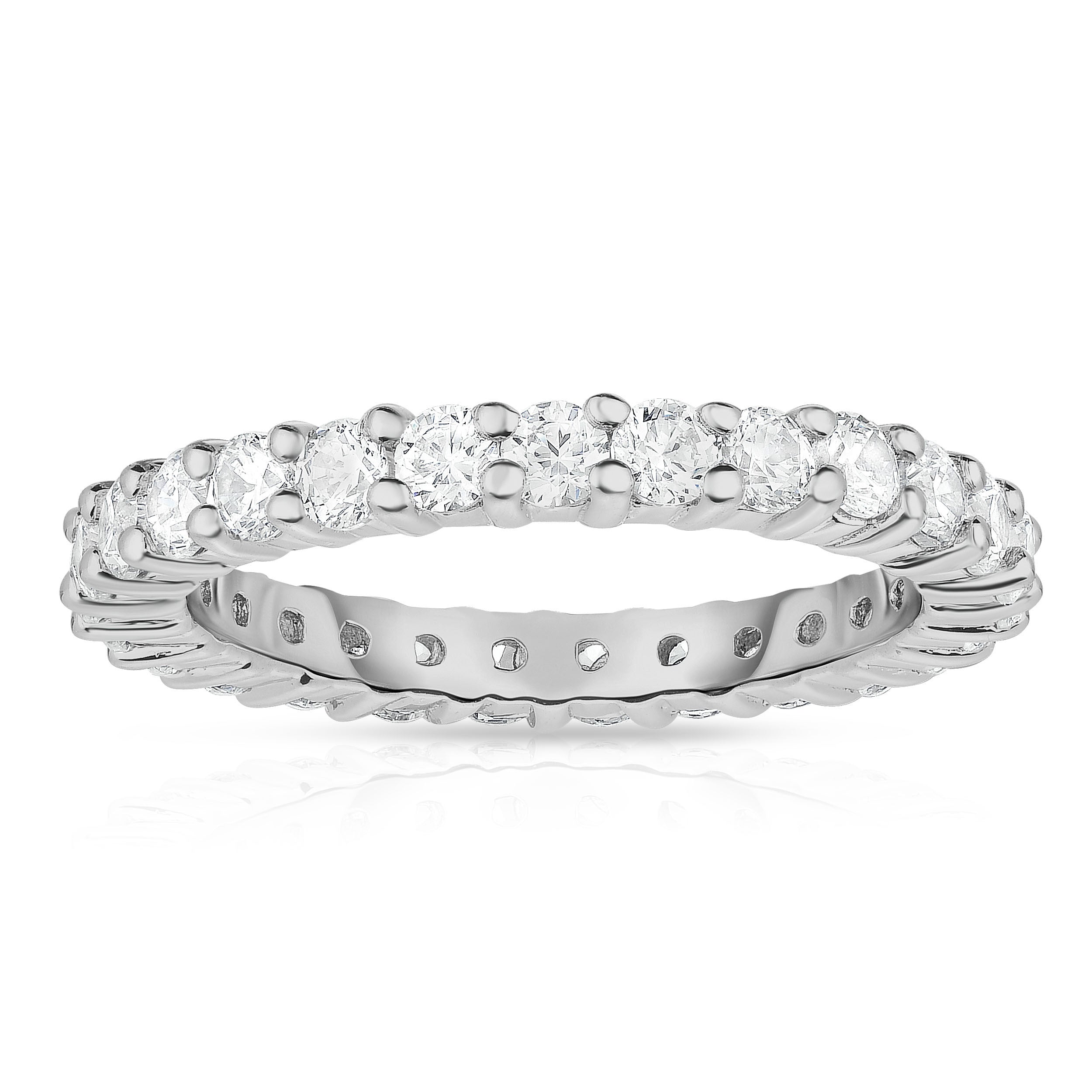 1.25-1.40Ct Diamond Eternity Ring in 14K White Gold