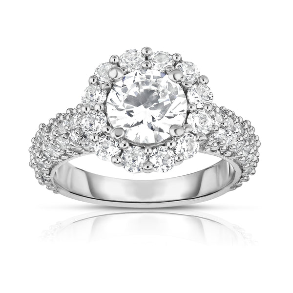 Vintage 14K White Gold Star Diamond Engagement Ring – Boylerpf