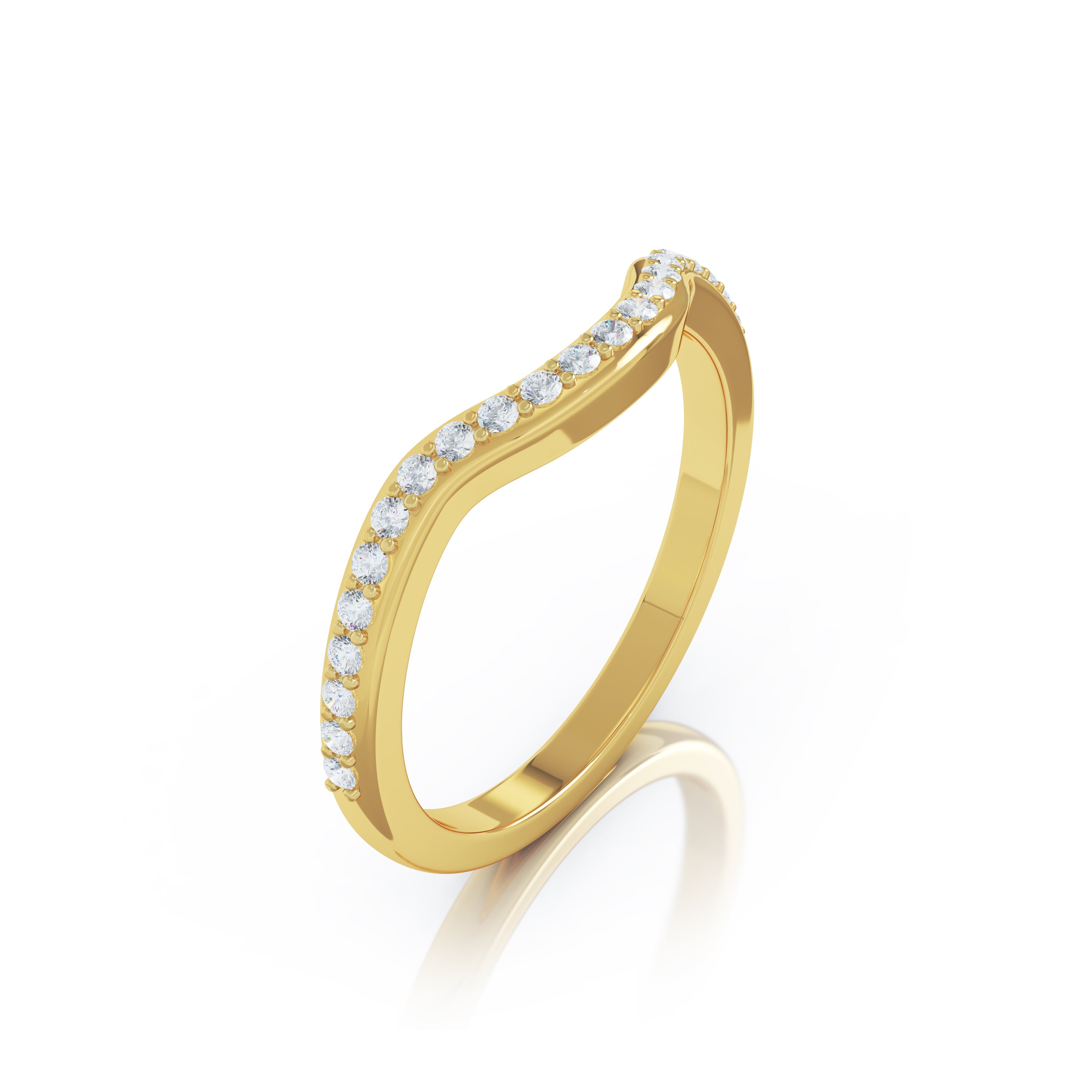 11MM Swiss Blue Topaz & Diamond Wedding Set in 14K Gold