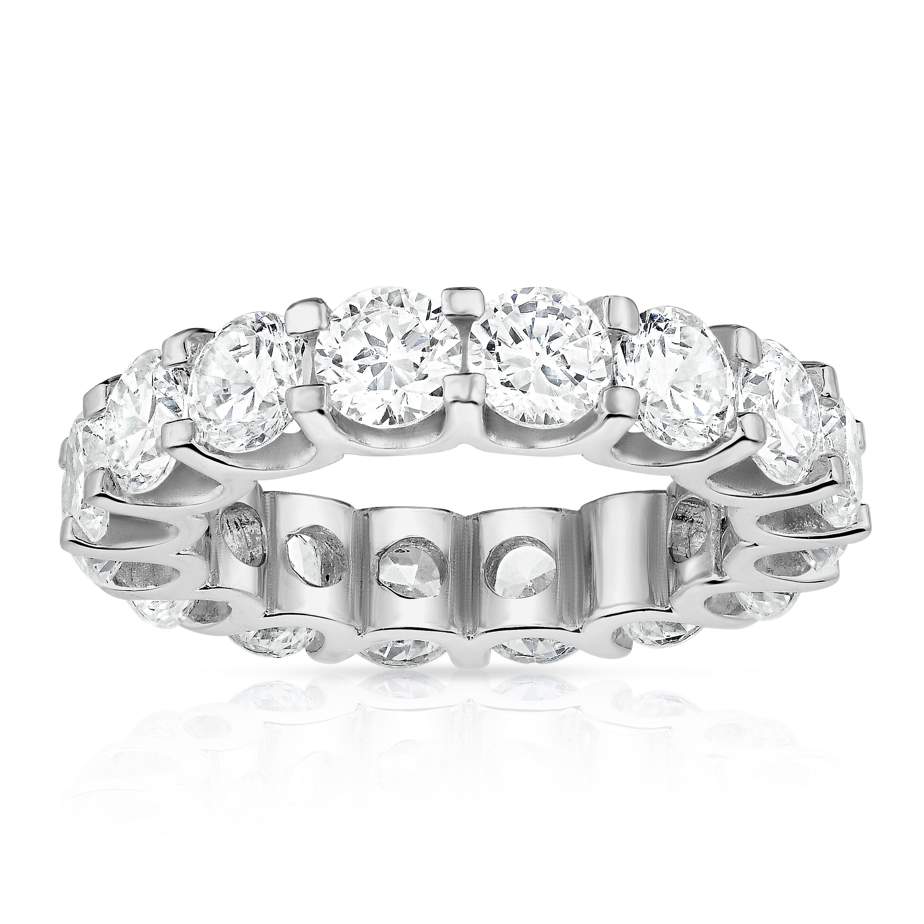 5.25-5.95Ct Diamond Eternity Ring in 14K White Gold